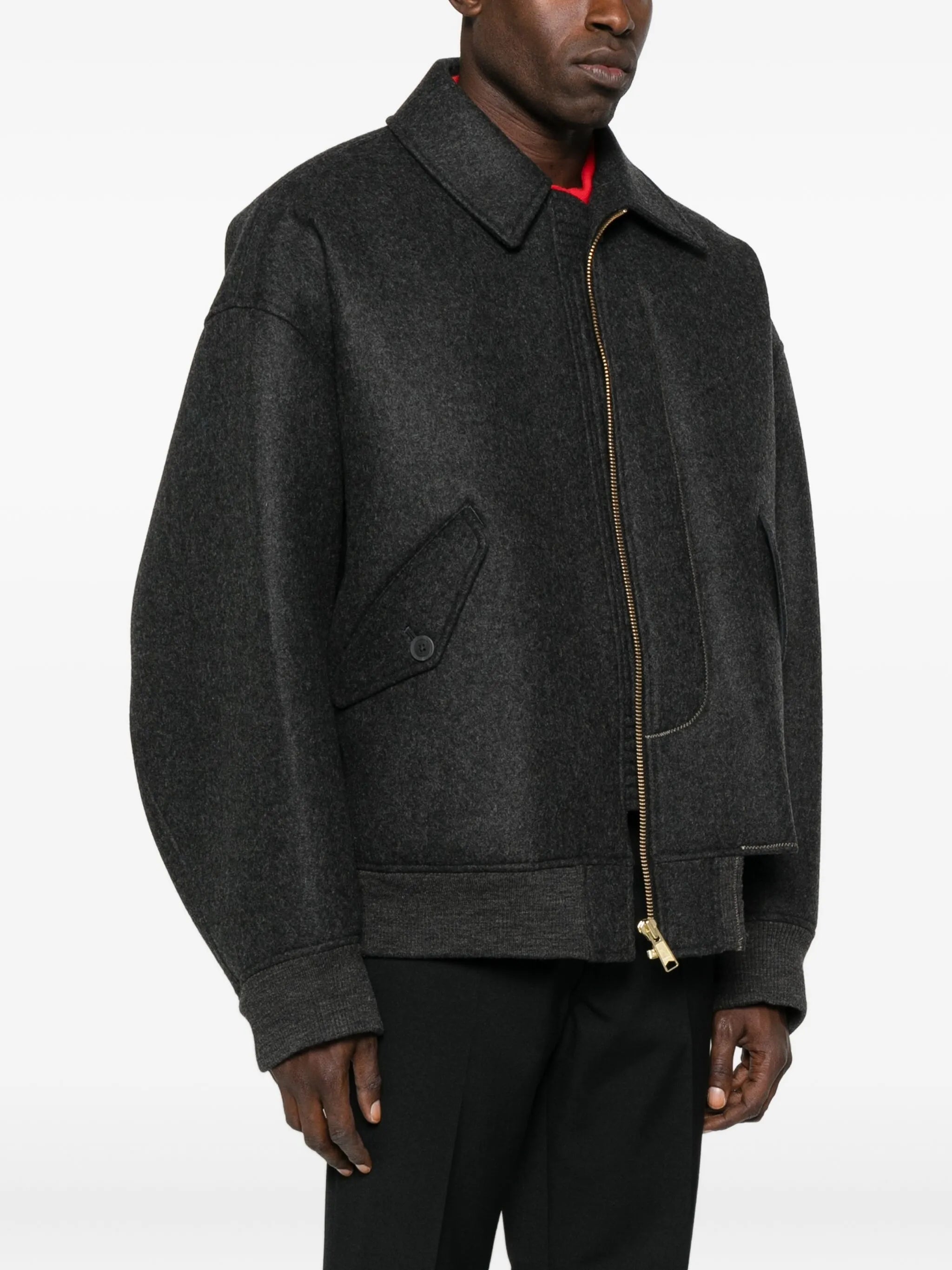 zip-up flap-pocket jacket