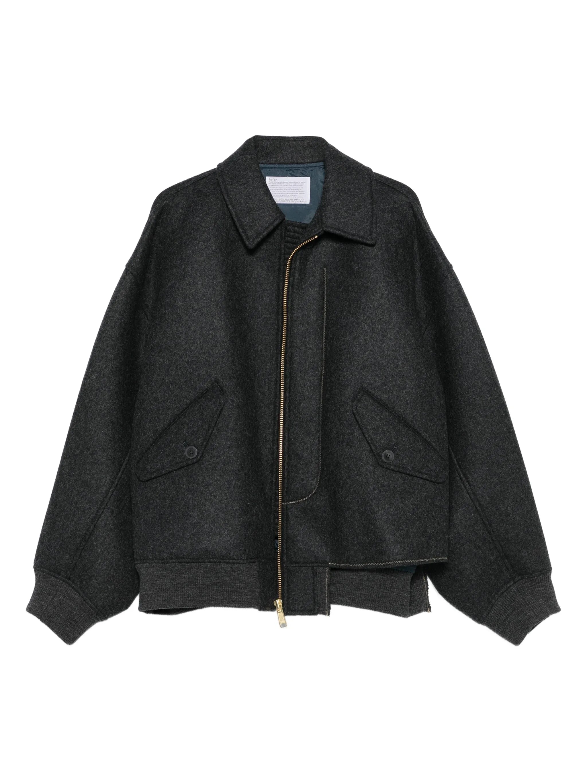 zip-up flap-pocket jacket