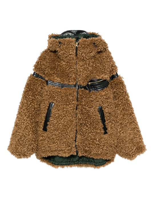 faux fur hooded jacket