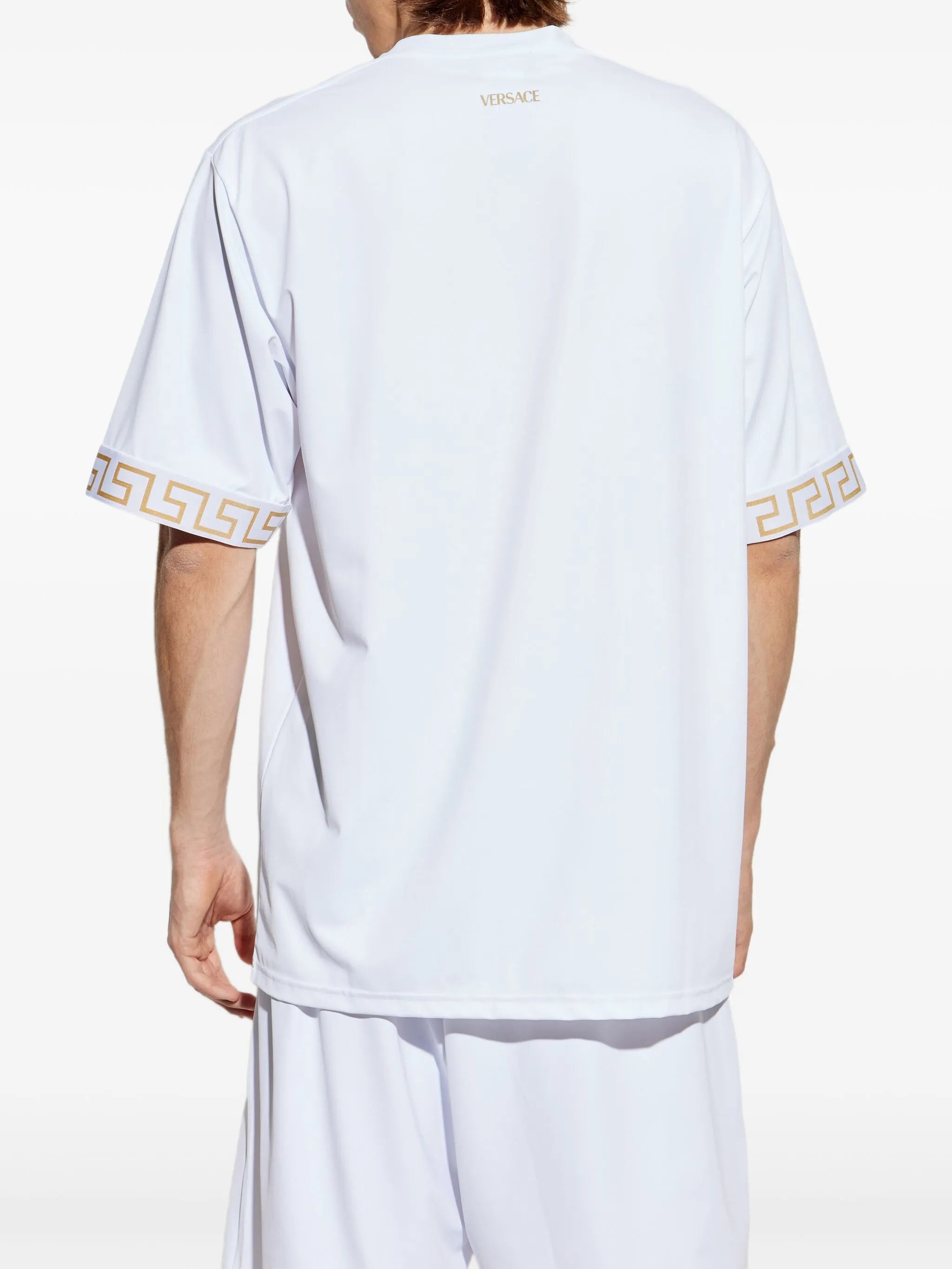 embellished-cuffs T-shirt
