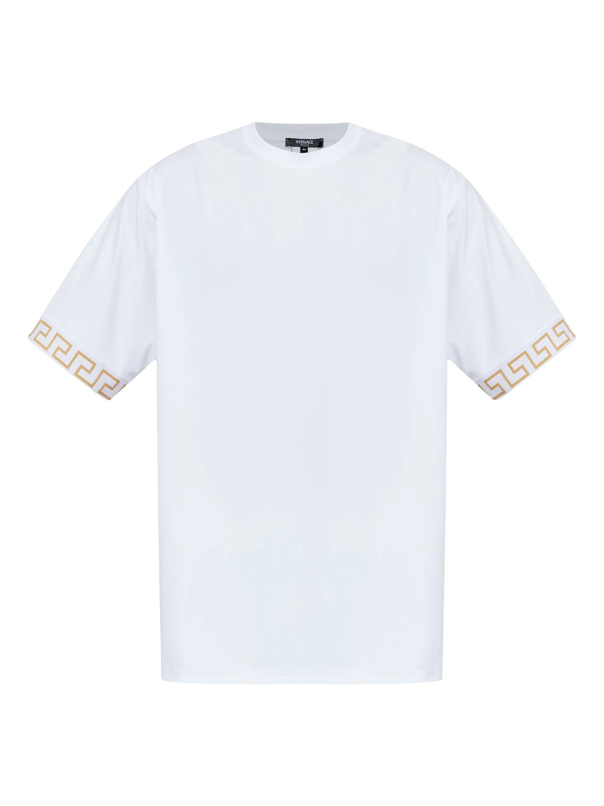 embellished-cuffs T-shirt