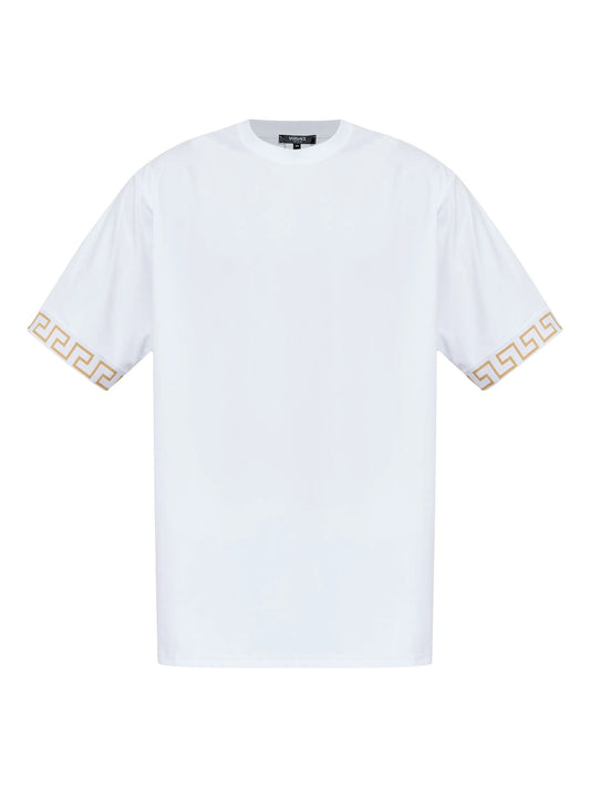 embellished-cuffs T-shirt