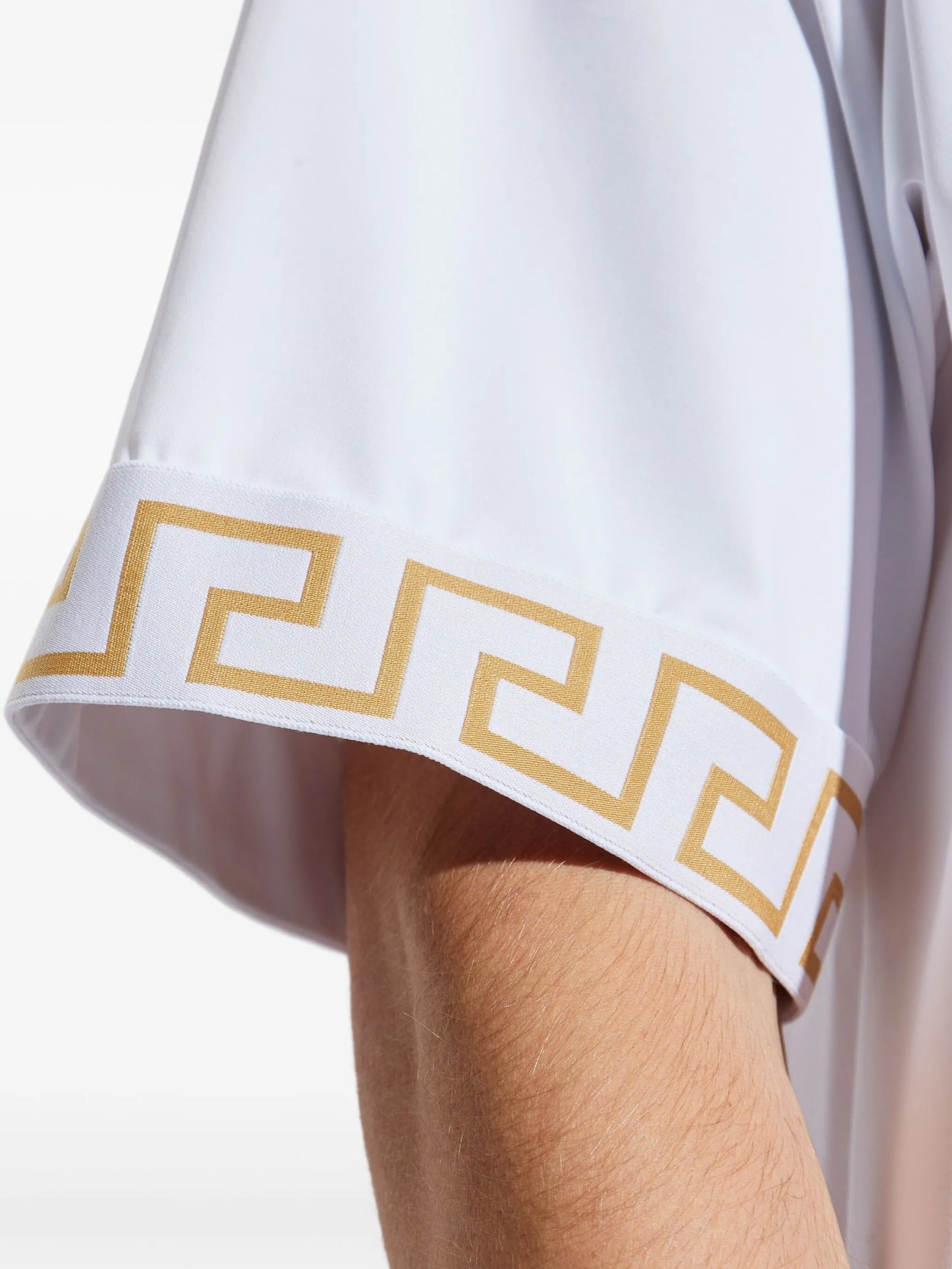 embellished-cuffs T-shirt