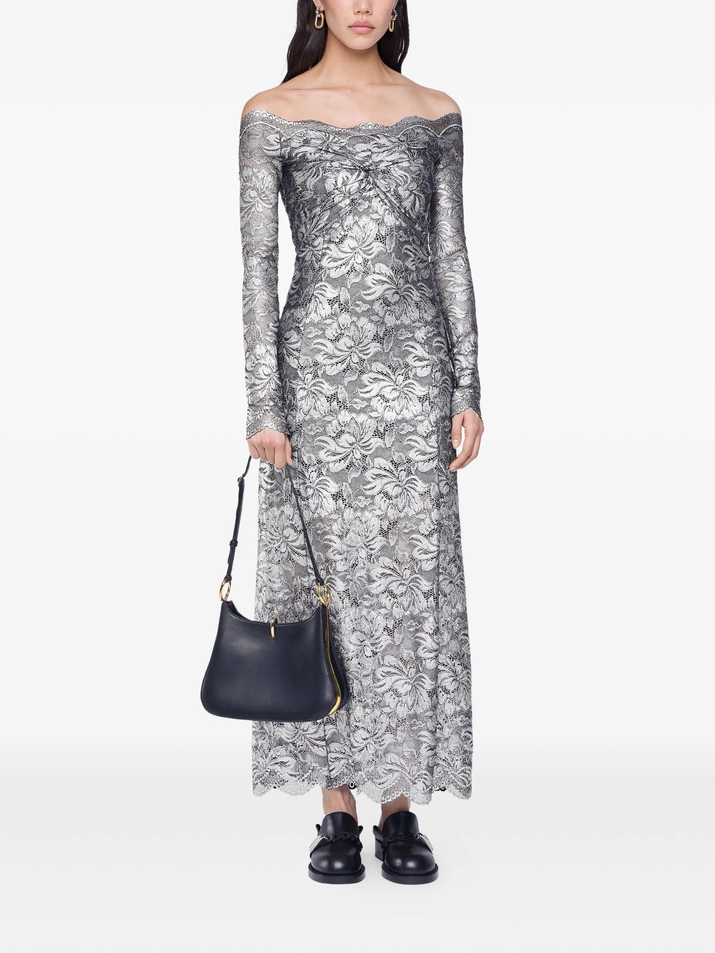 laced maxi dress