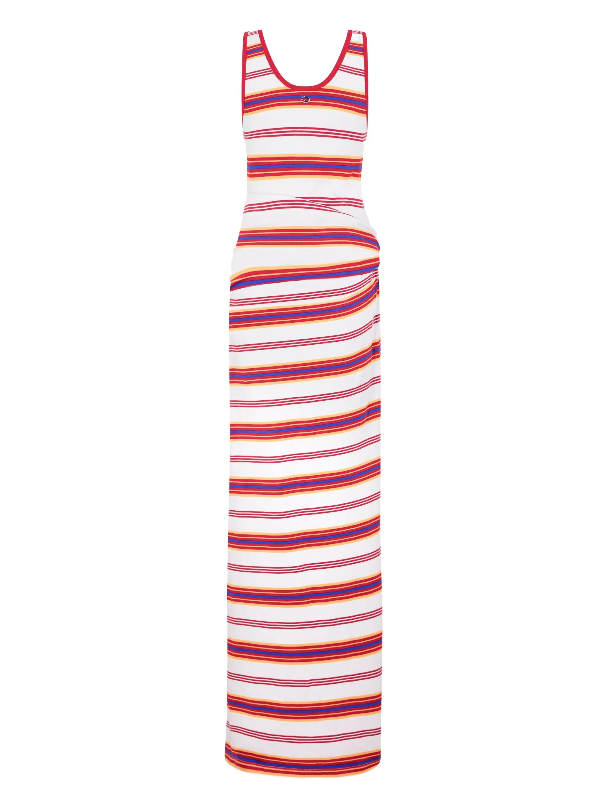 striped maxi dress