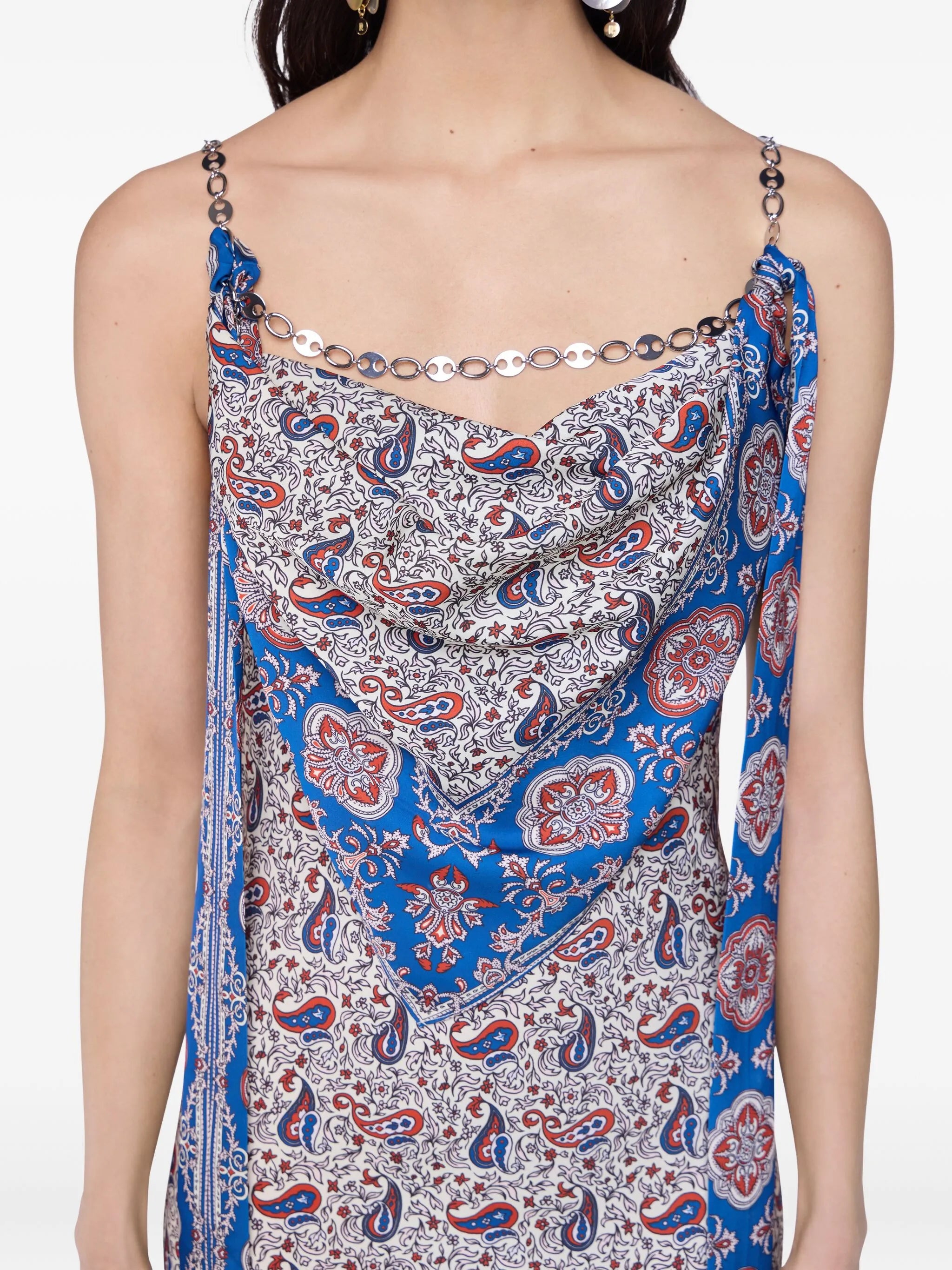 paisley-print maxi dress