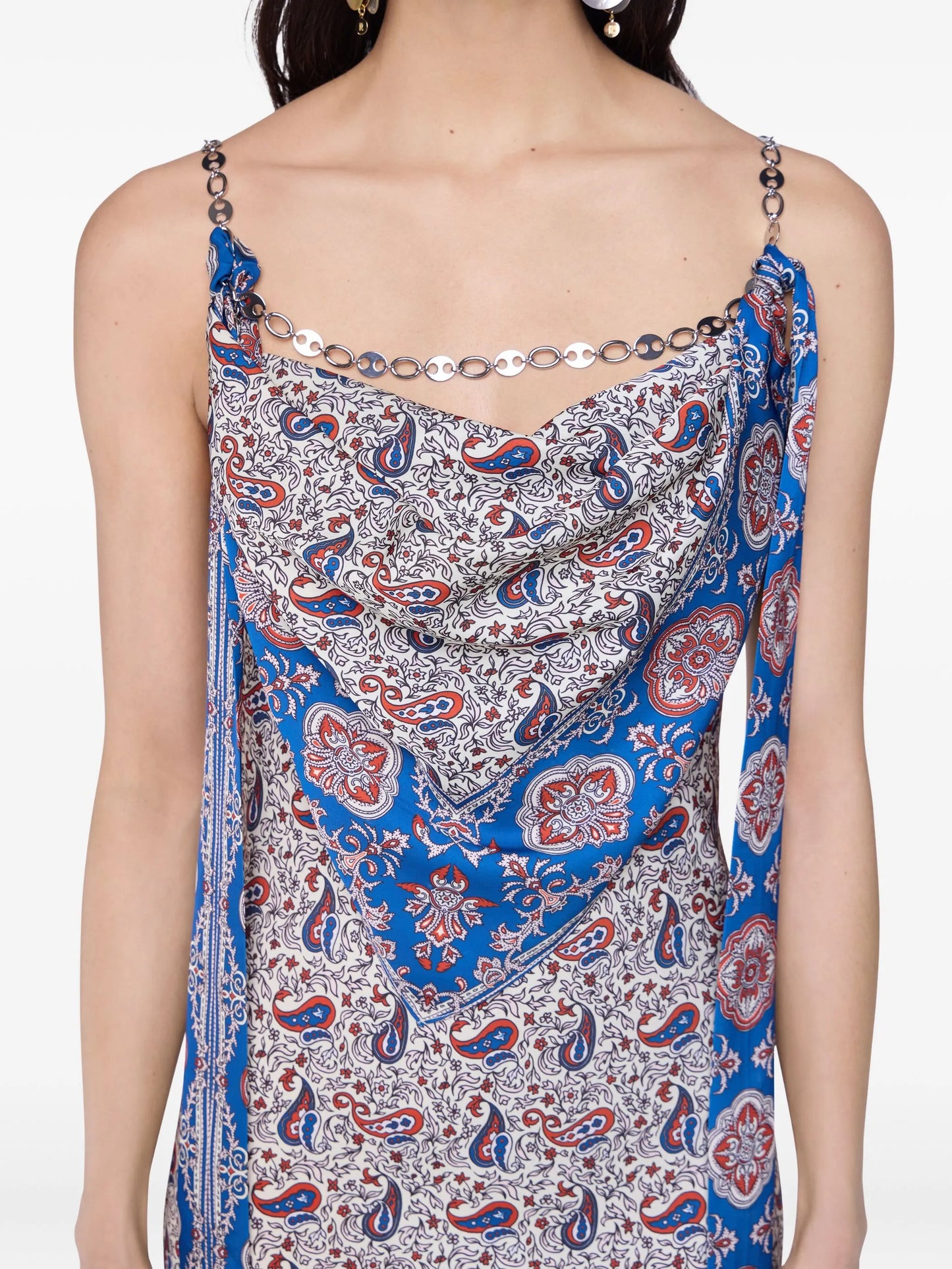 paisley-print maxi dress