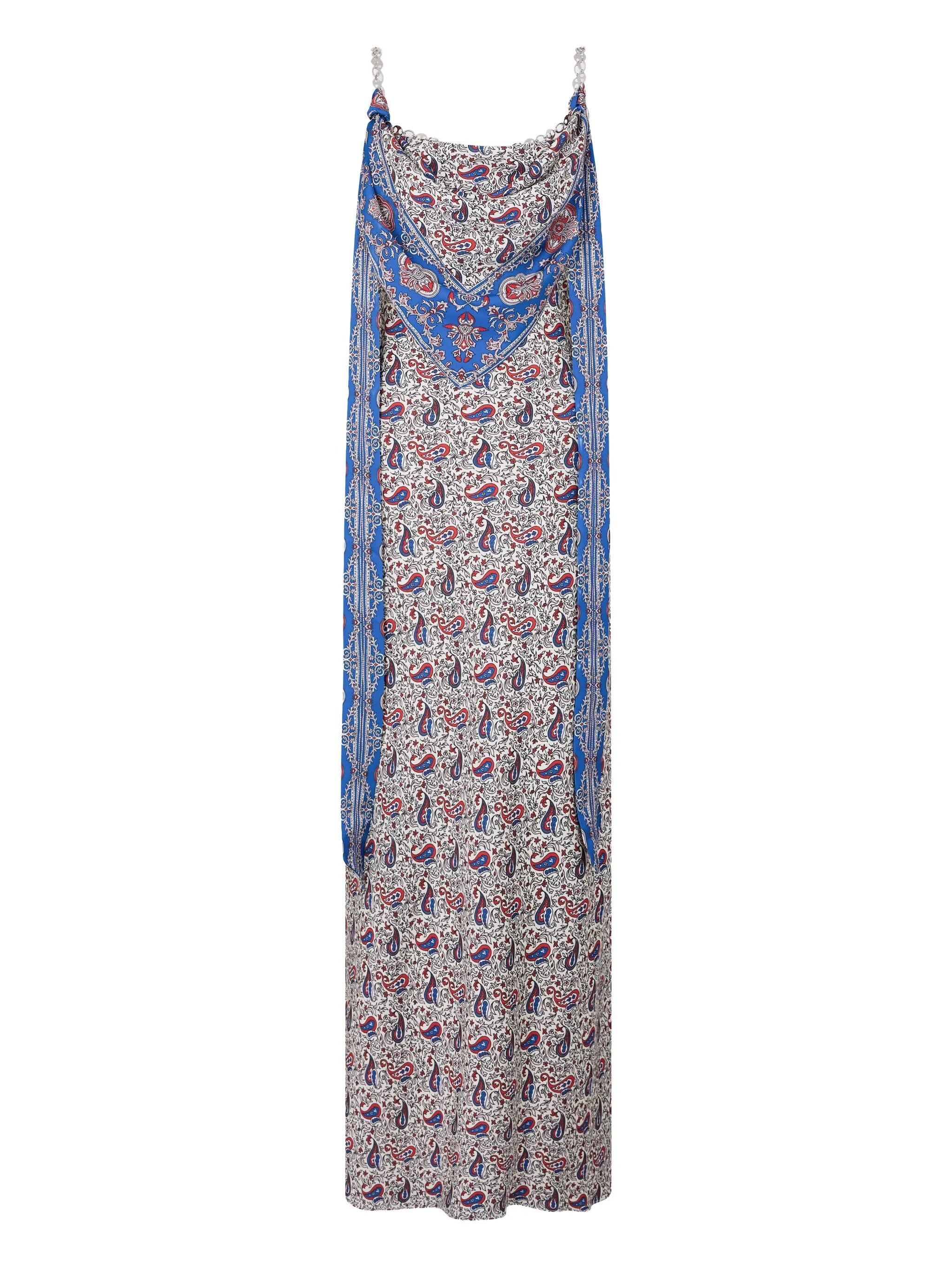 paisley-print maxi dress