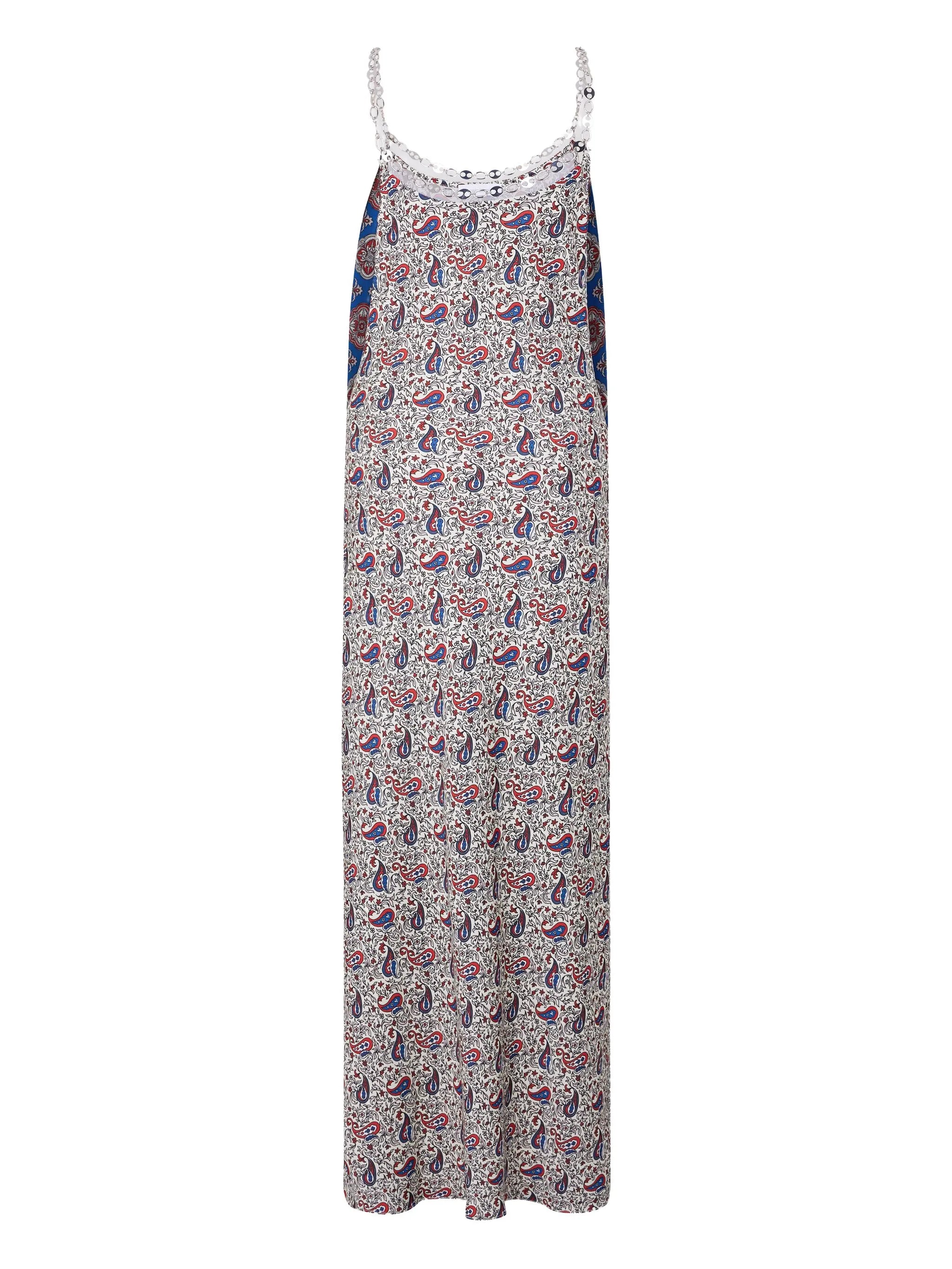 paisley-print maxi dress