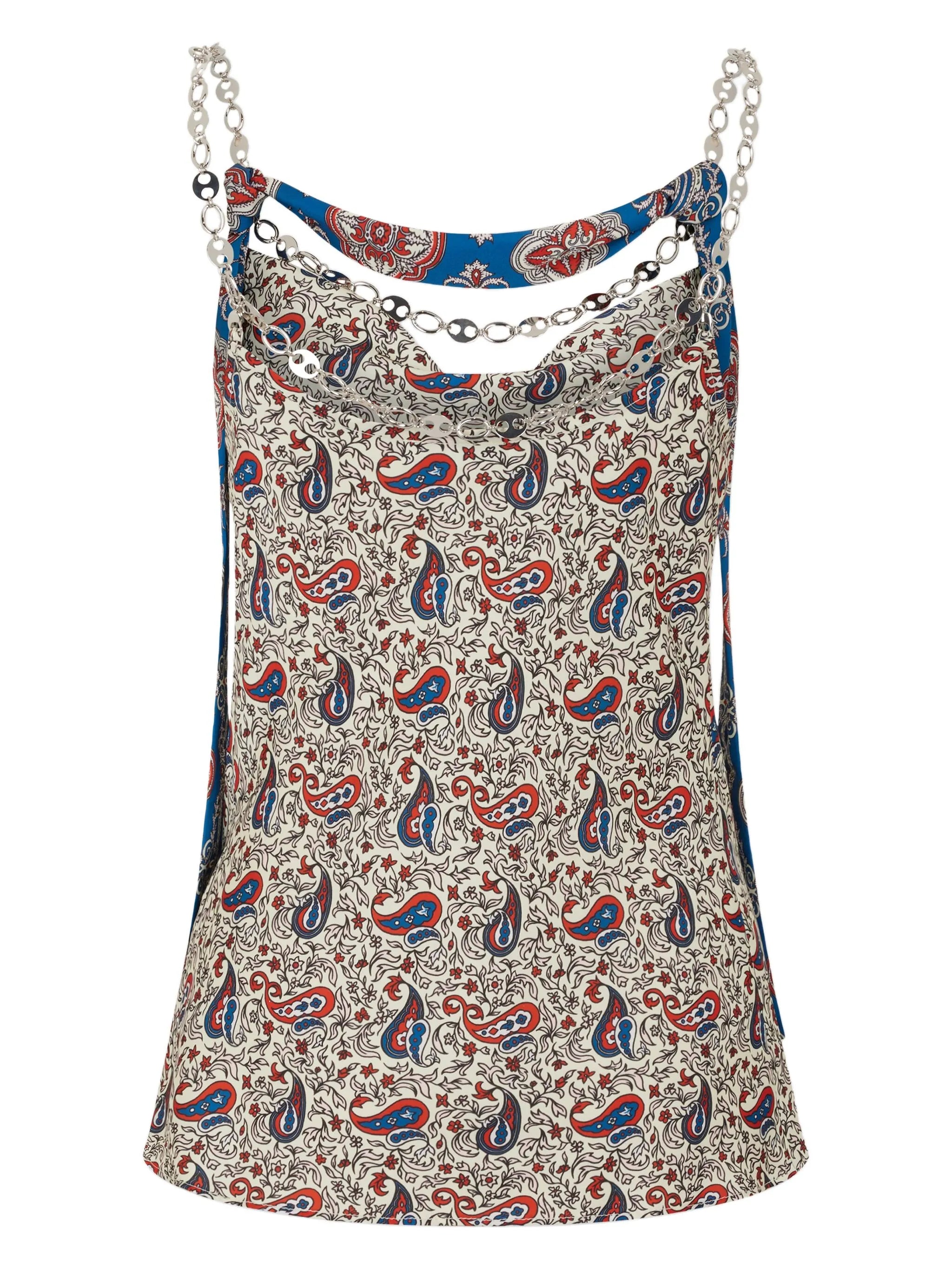 paisley-print top