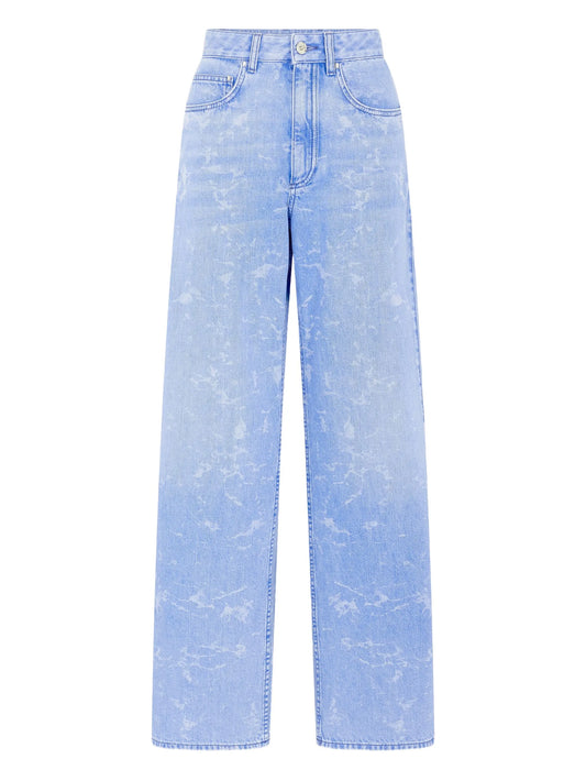 washed-effect jeans