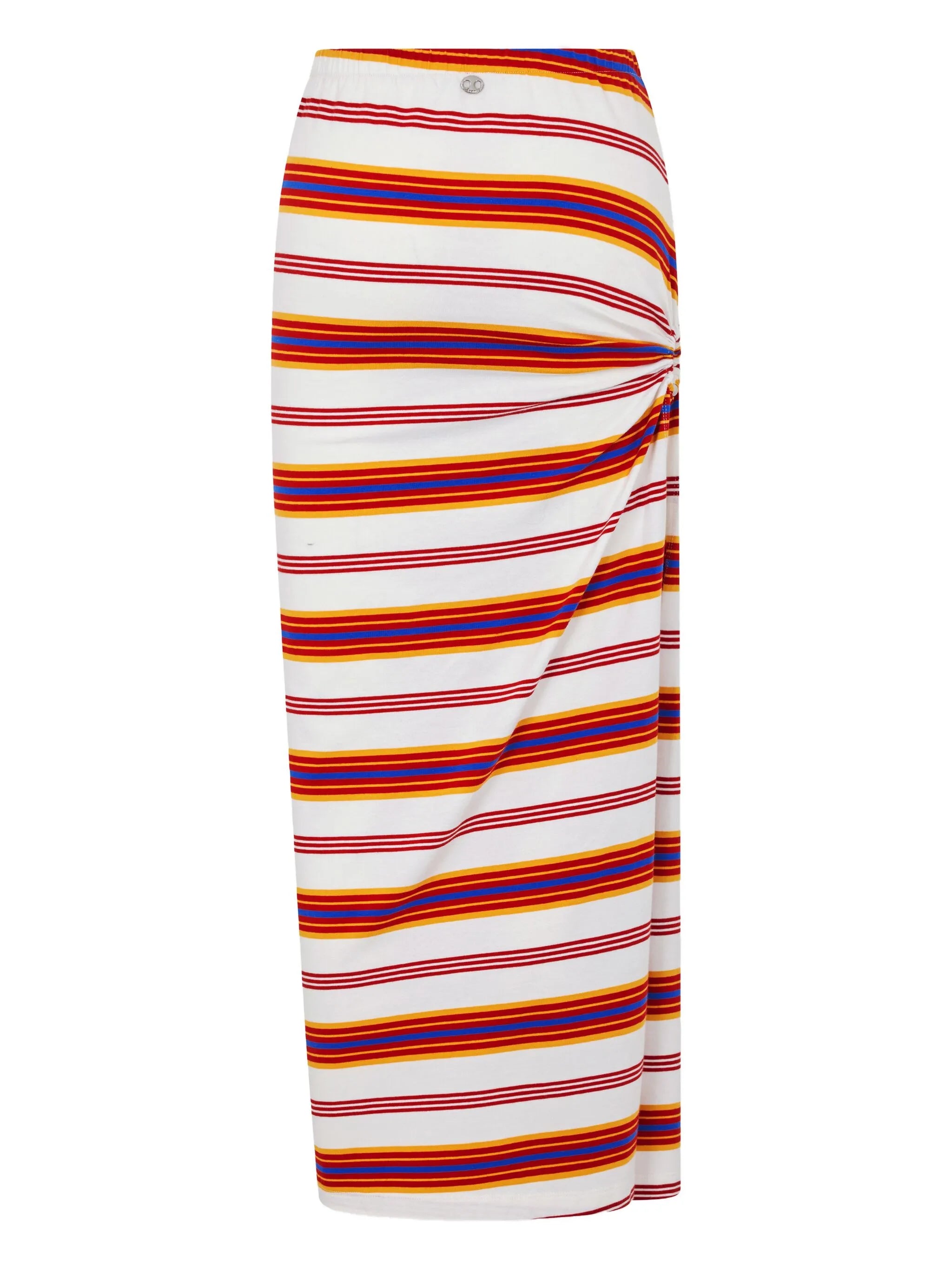 striped draped skirt