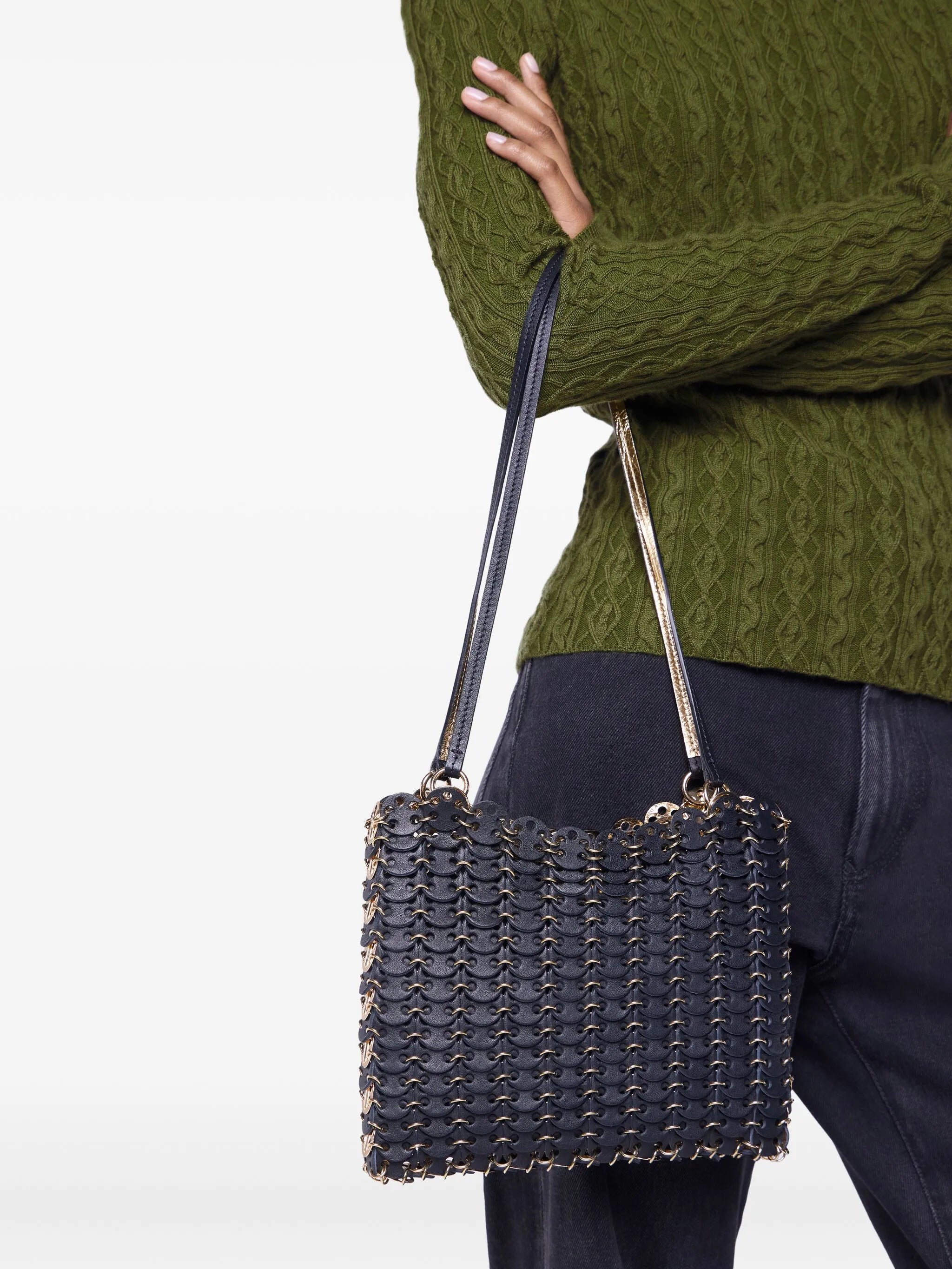1969 reversible flip bag in leather