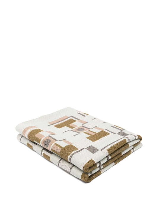 Benton geometric-pattern throw