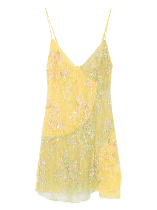 embellished spaghetti-strap dress