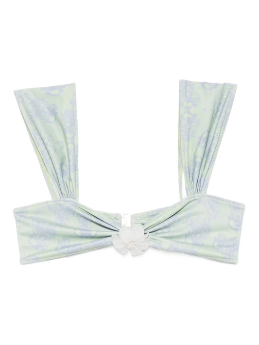printed bikini top