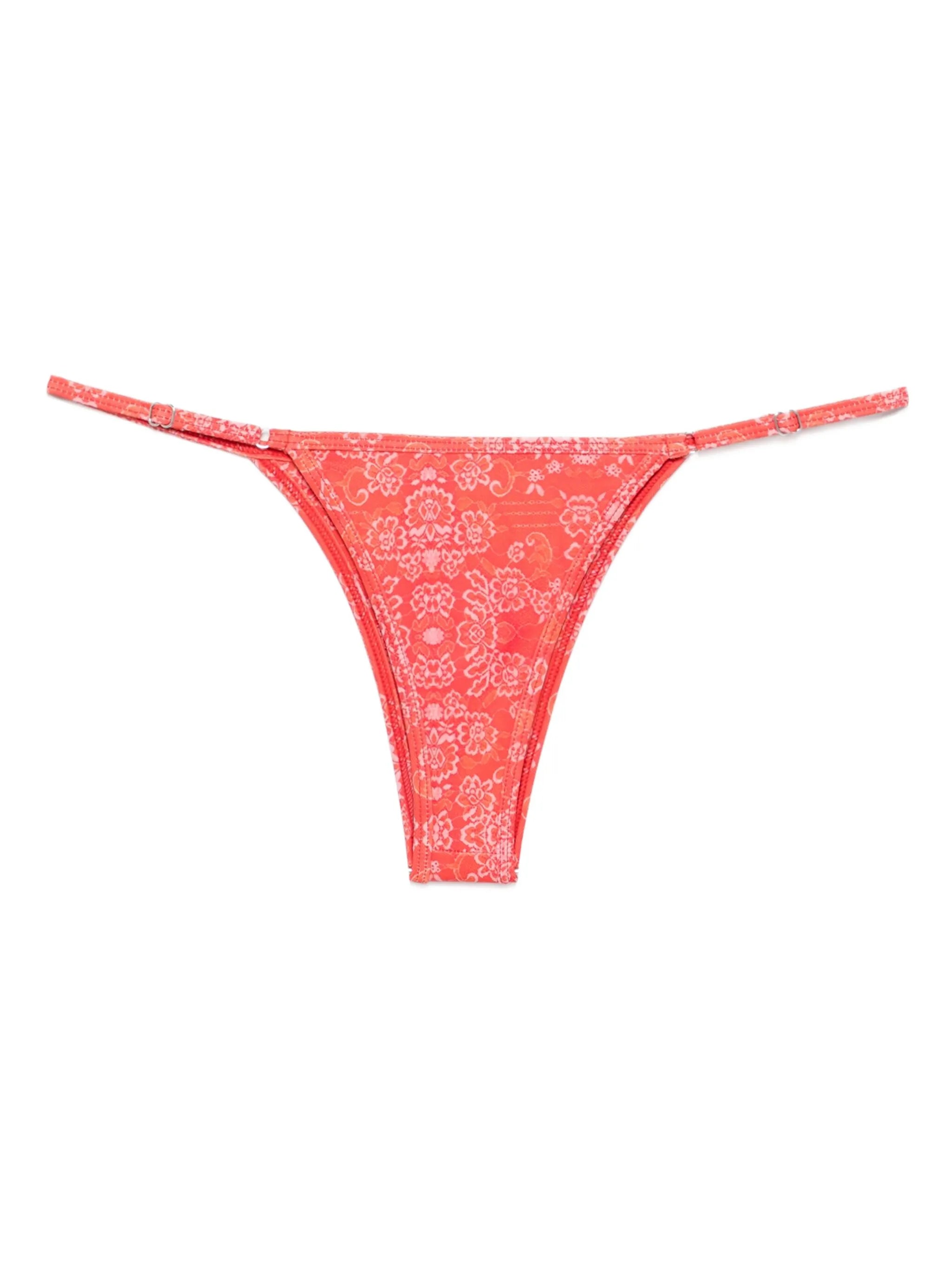x Kiss ‘n Thrill Frida floral-print bikini bottoms