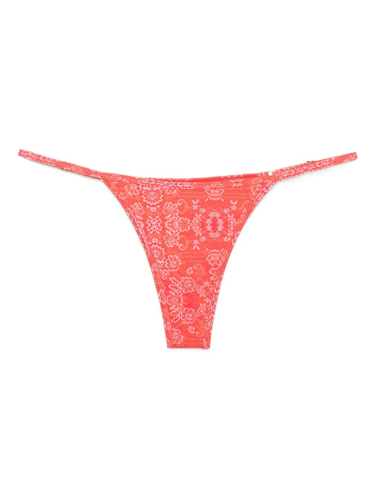 x Kiss ‘n Thrill Frida floral-print bikini bottoms