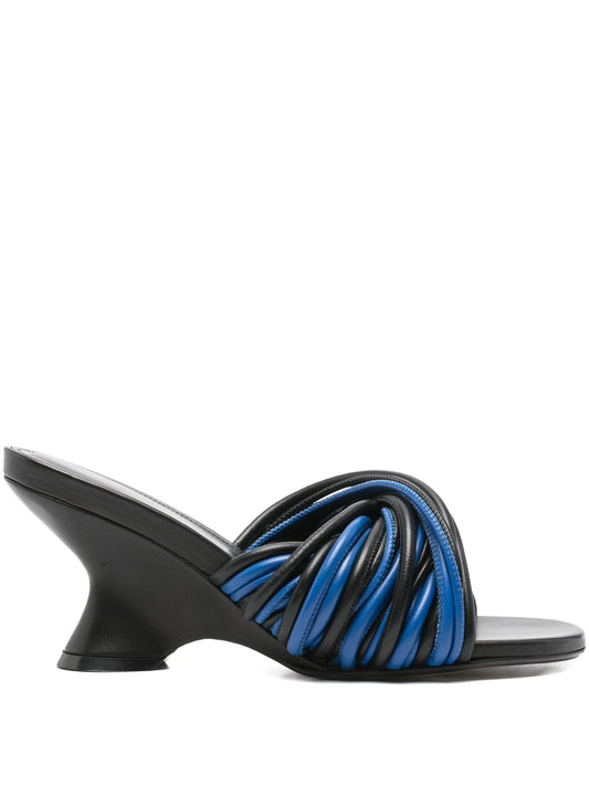90mm leather strappy sandals