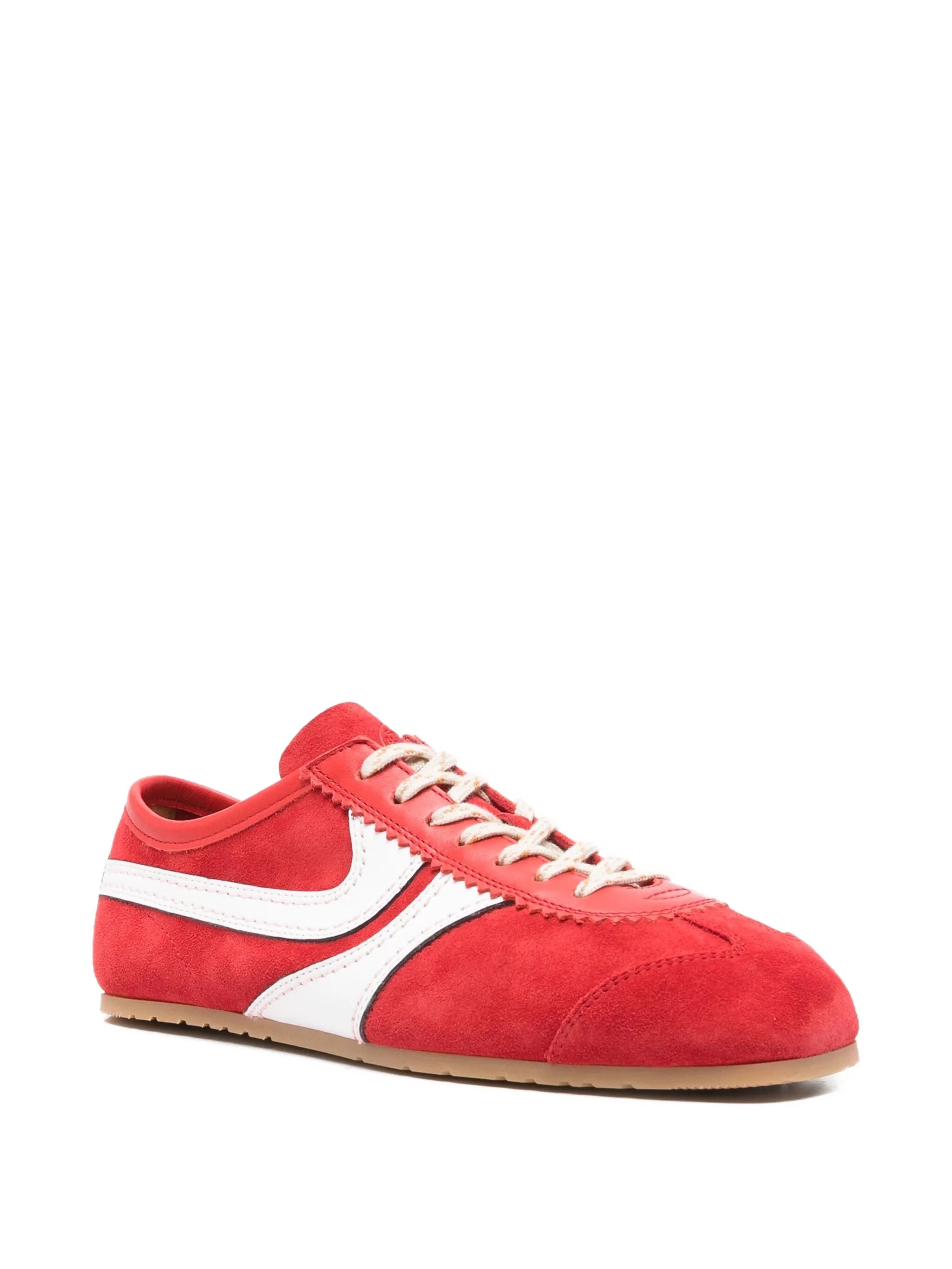 suede low-top sneakers