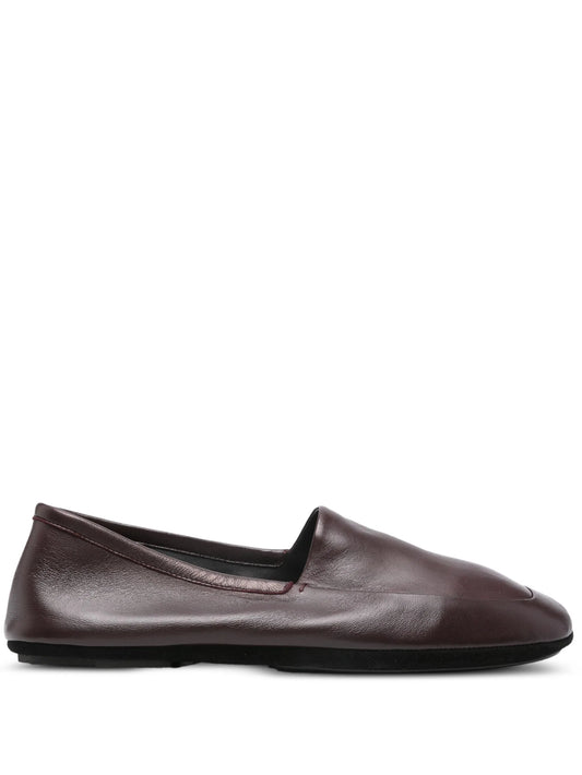 nappa-leather indoor slippers