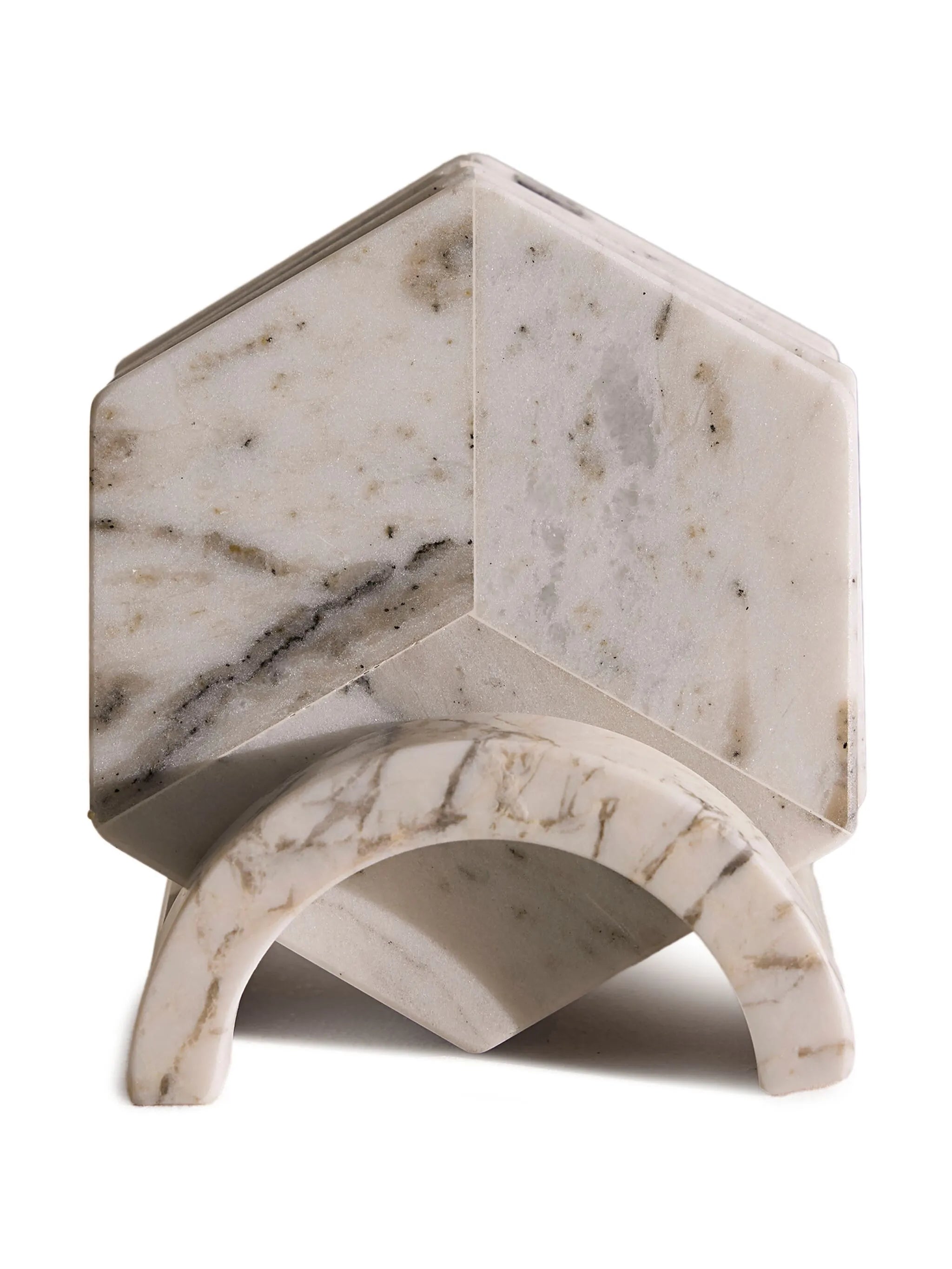 Clyde marble hexagonal coasters (set of four)