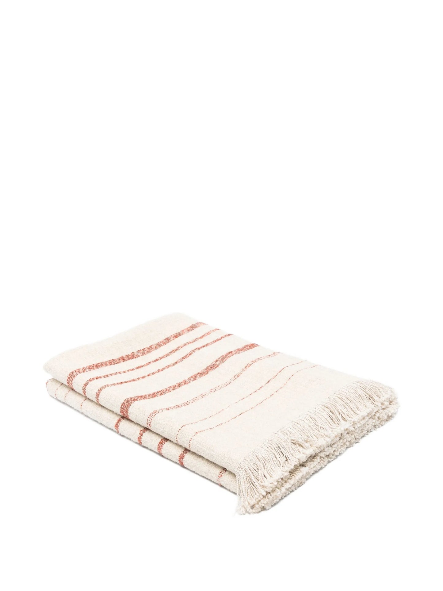 Stephenson striped fringed throw