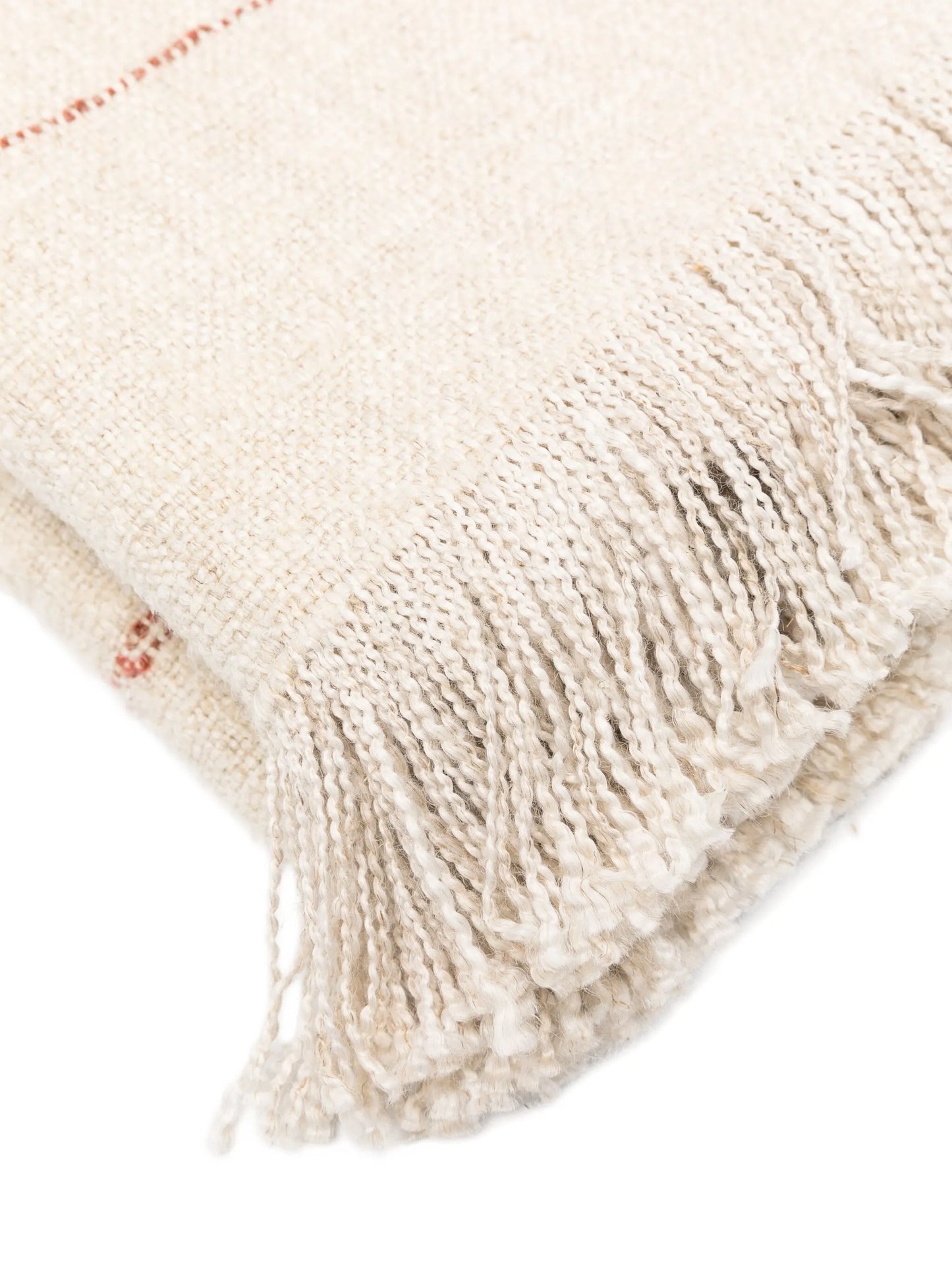 Stephenson striped fringed throw