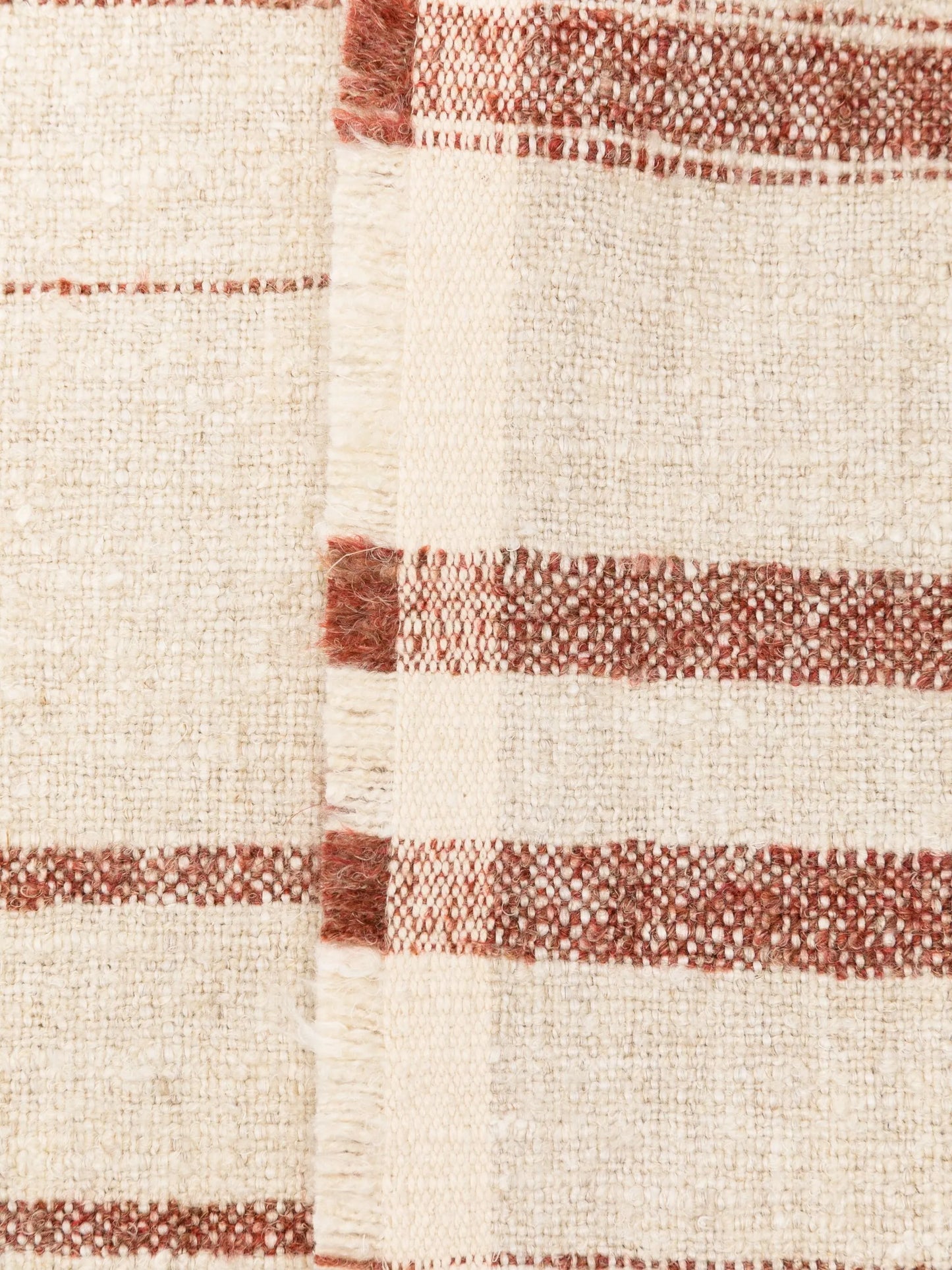 Stephenson striped fringed throw