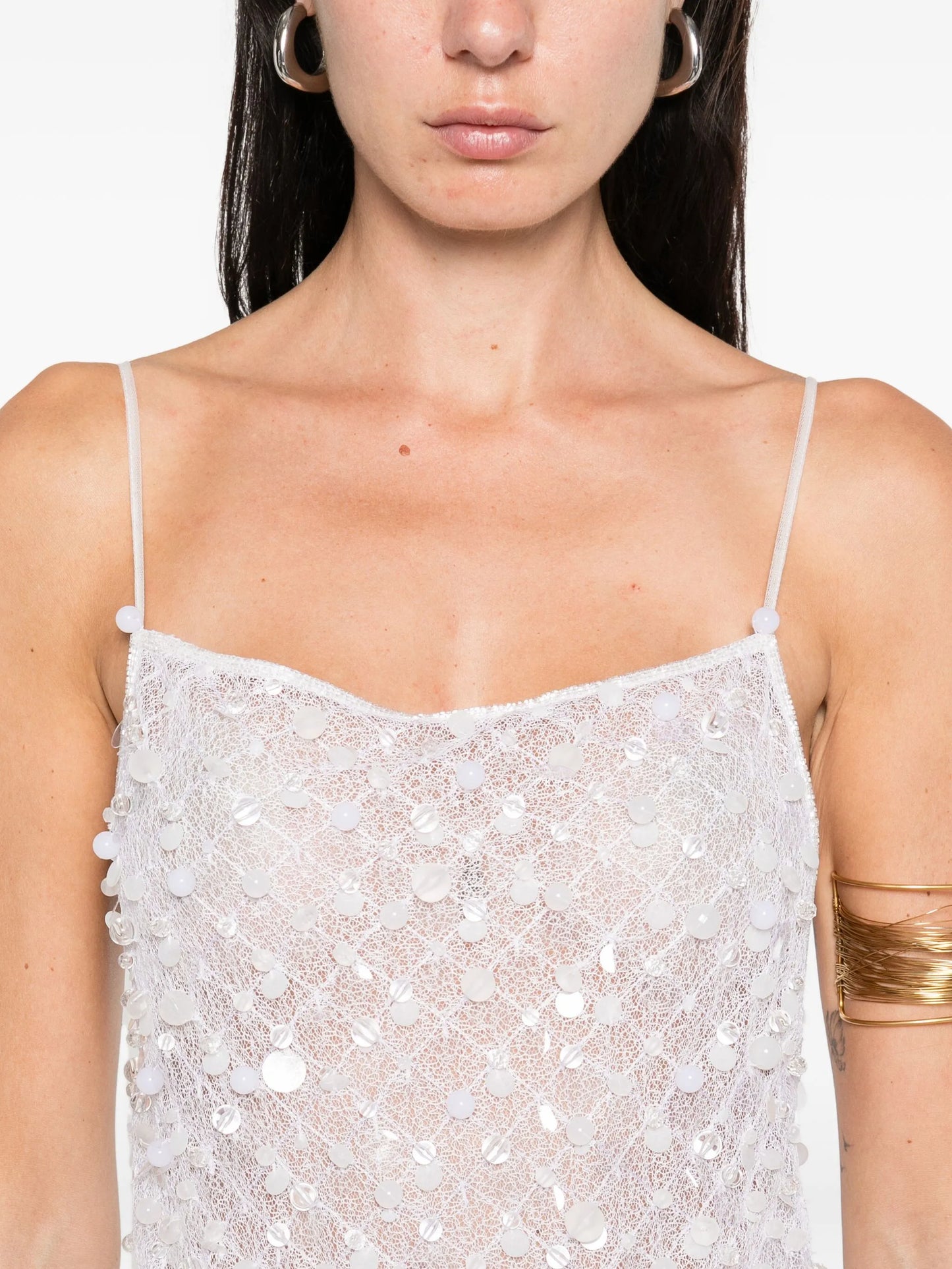 sequin-embellished mini dress