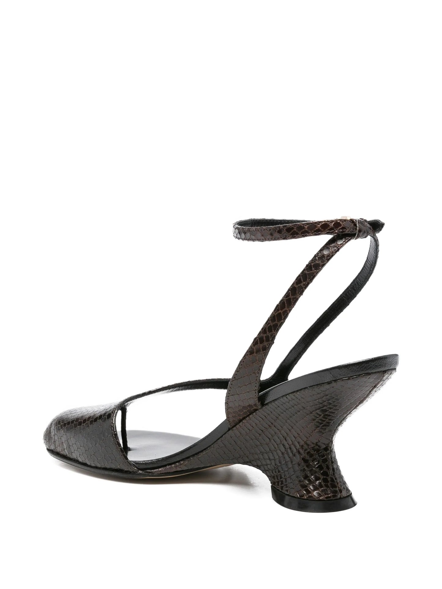 80mm embossed-leather sandals
