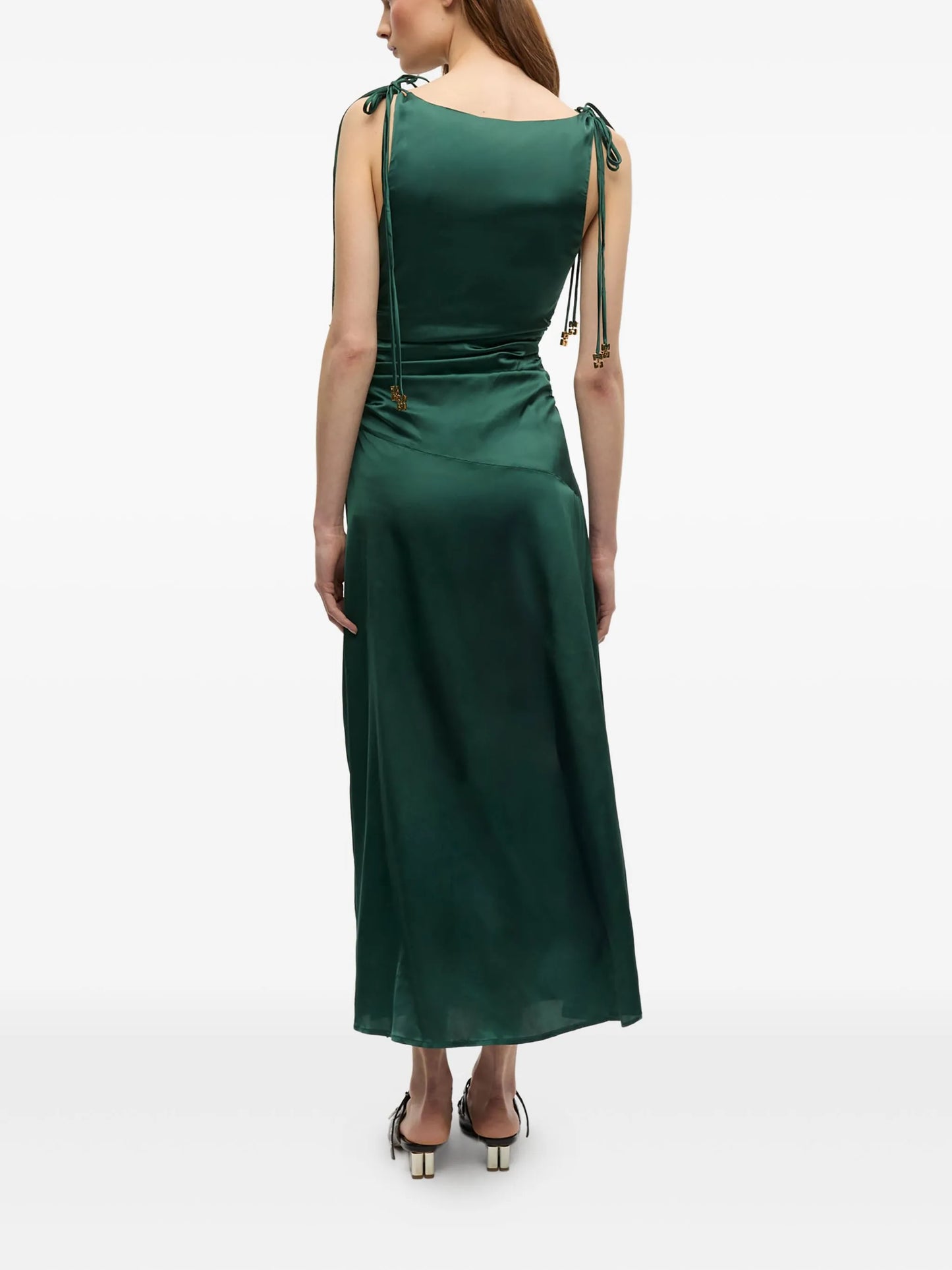 satin maxi dress