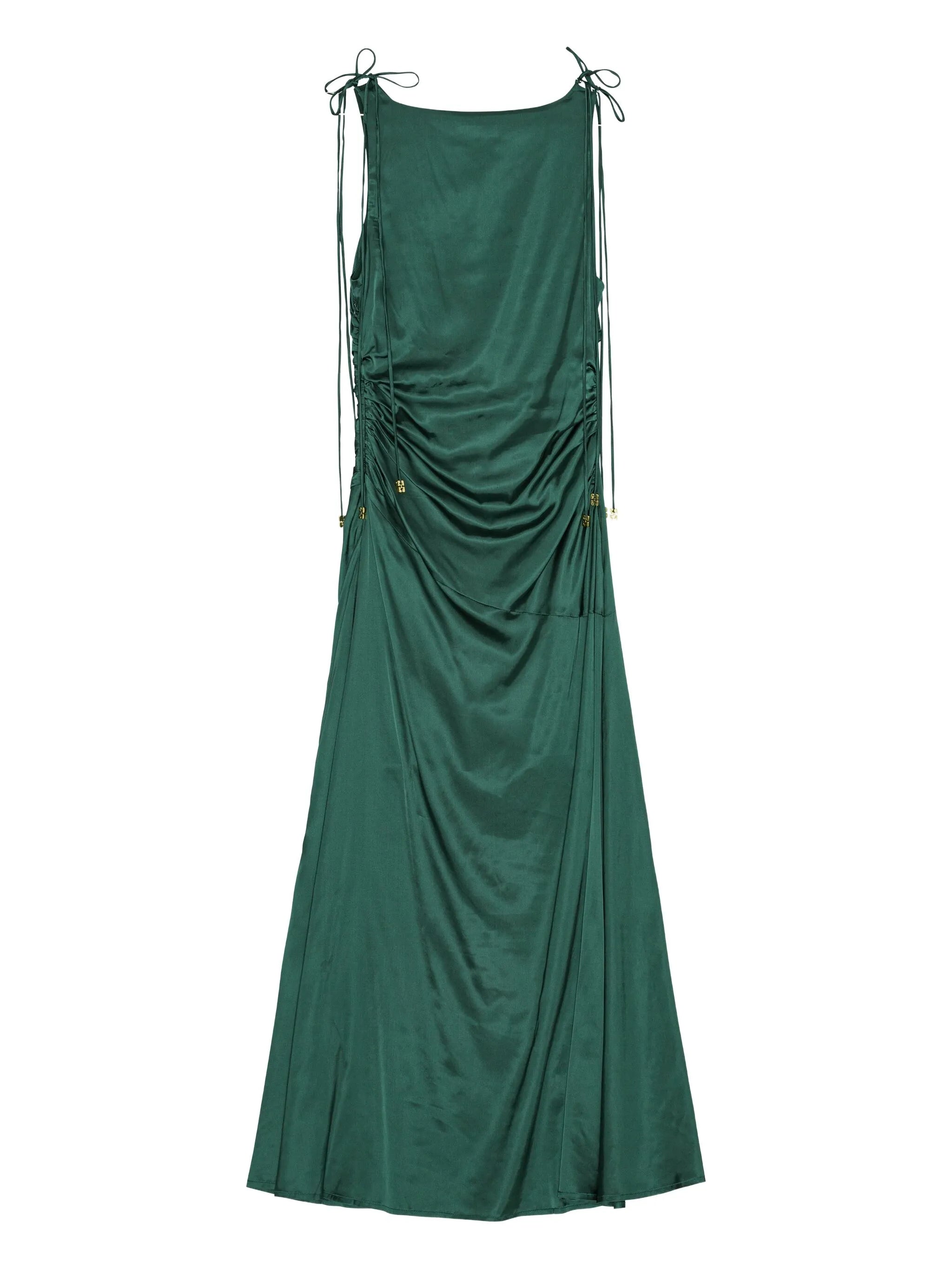 satin maxi dress