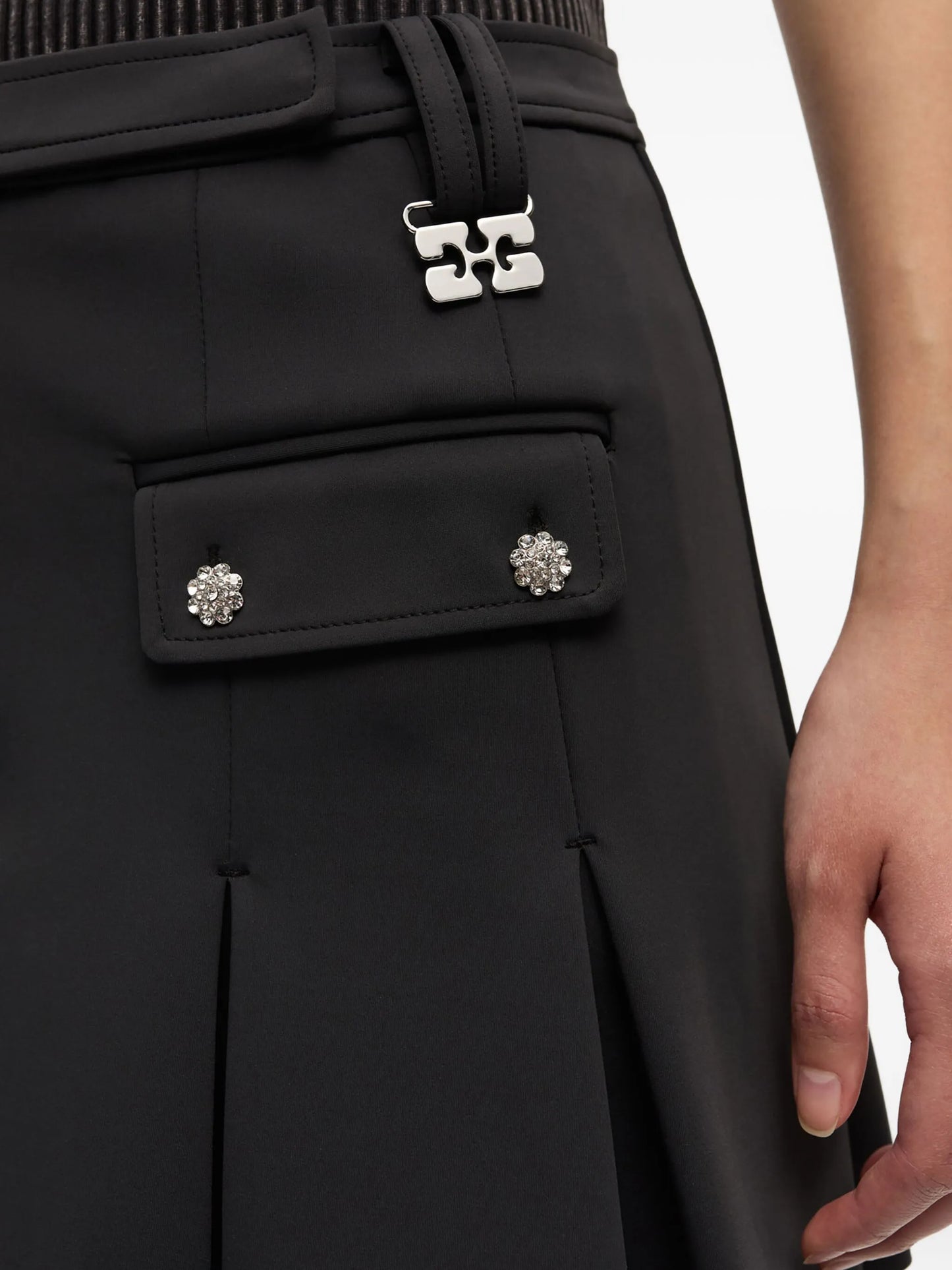 logo-plaque mini skirt