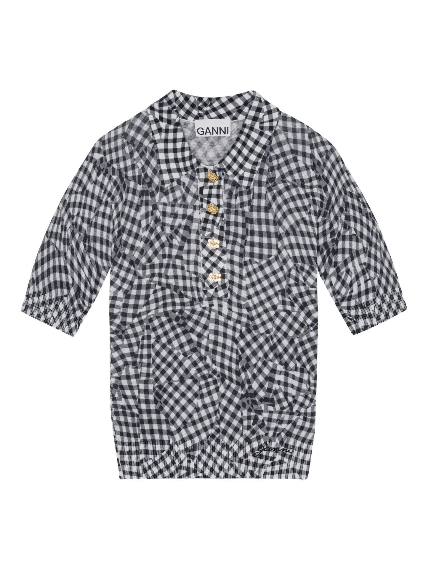 patterned-jacquard top