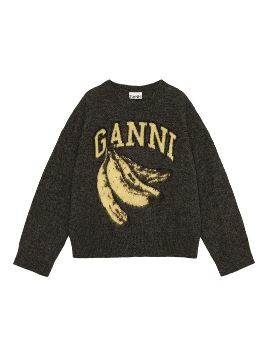 intarsia-logo jumper