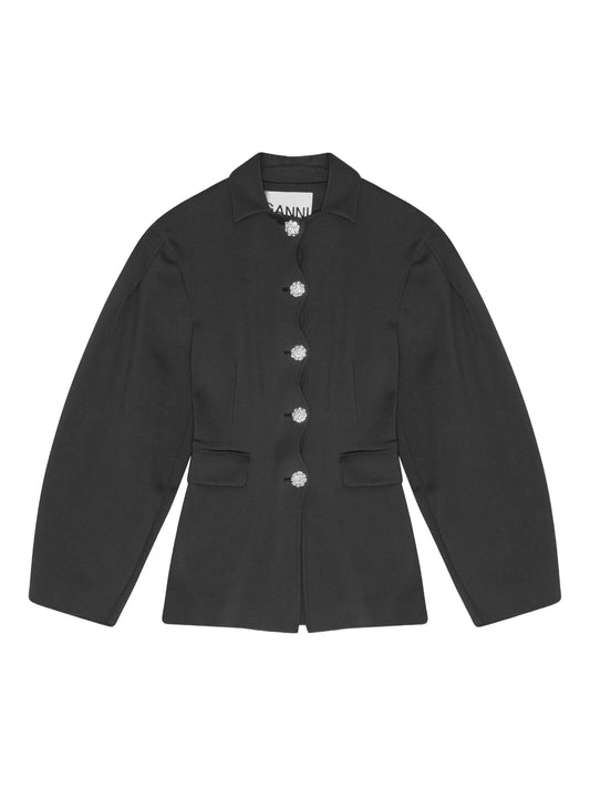balloon-sleeve jacket