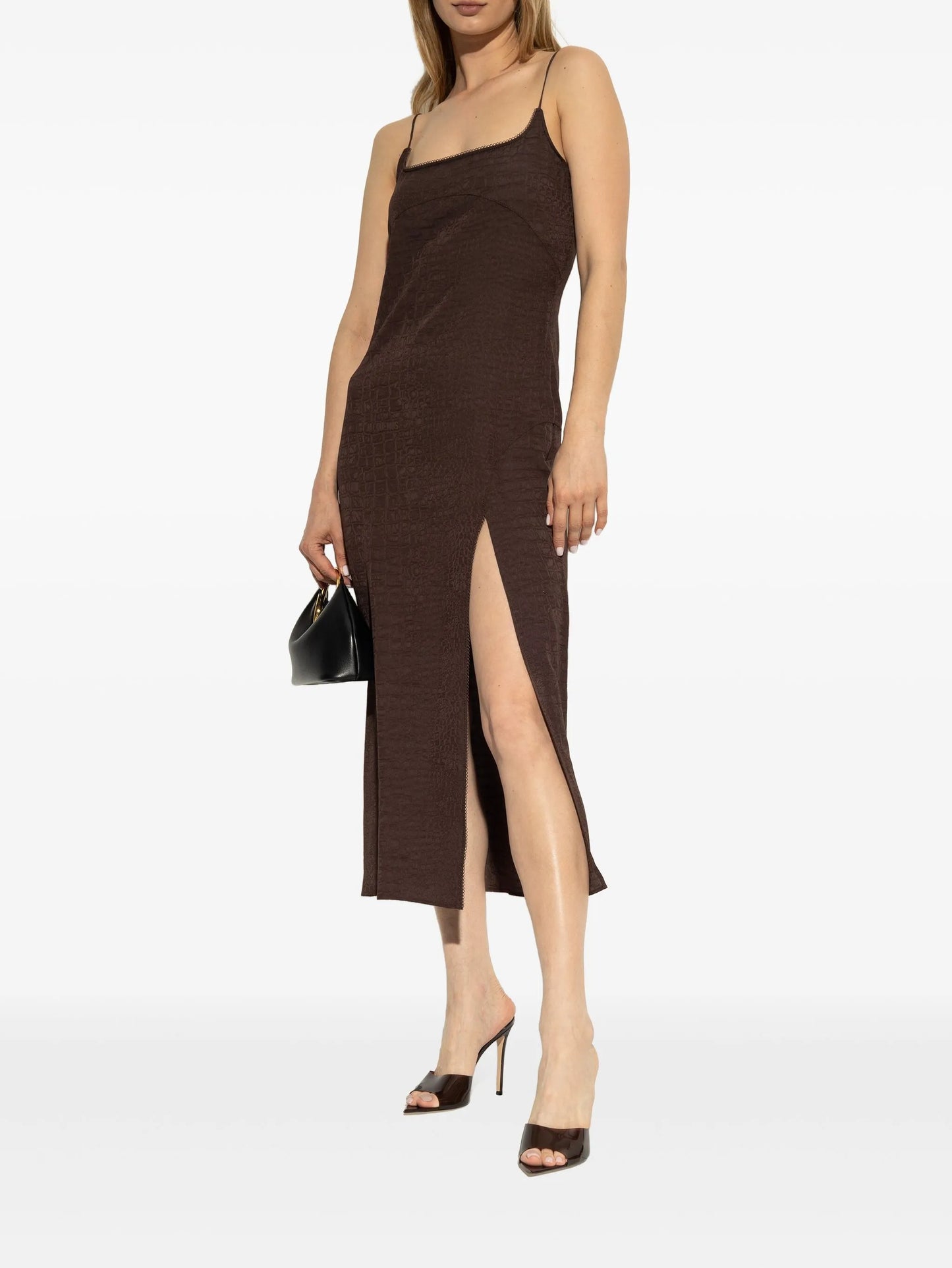 100mm leather heeled mules