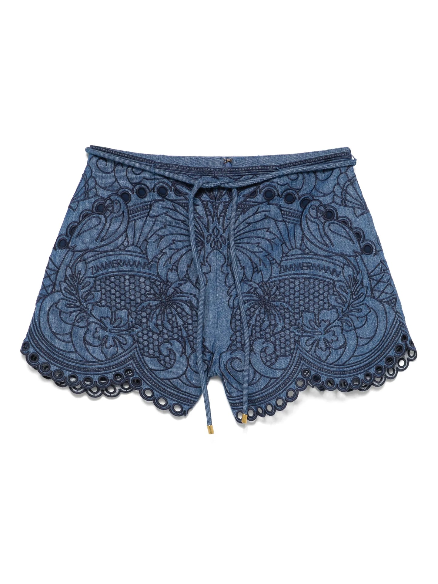 embroidered shorts