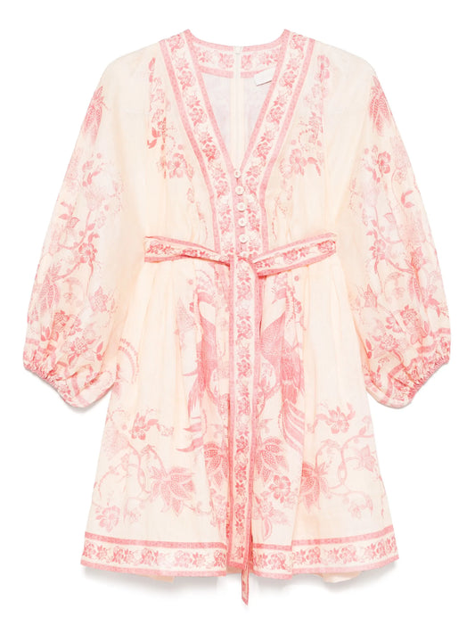 Lucky linen mini dress