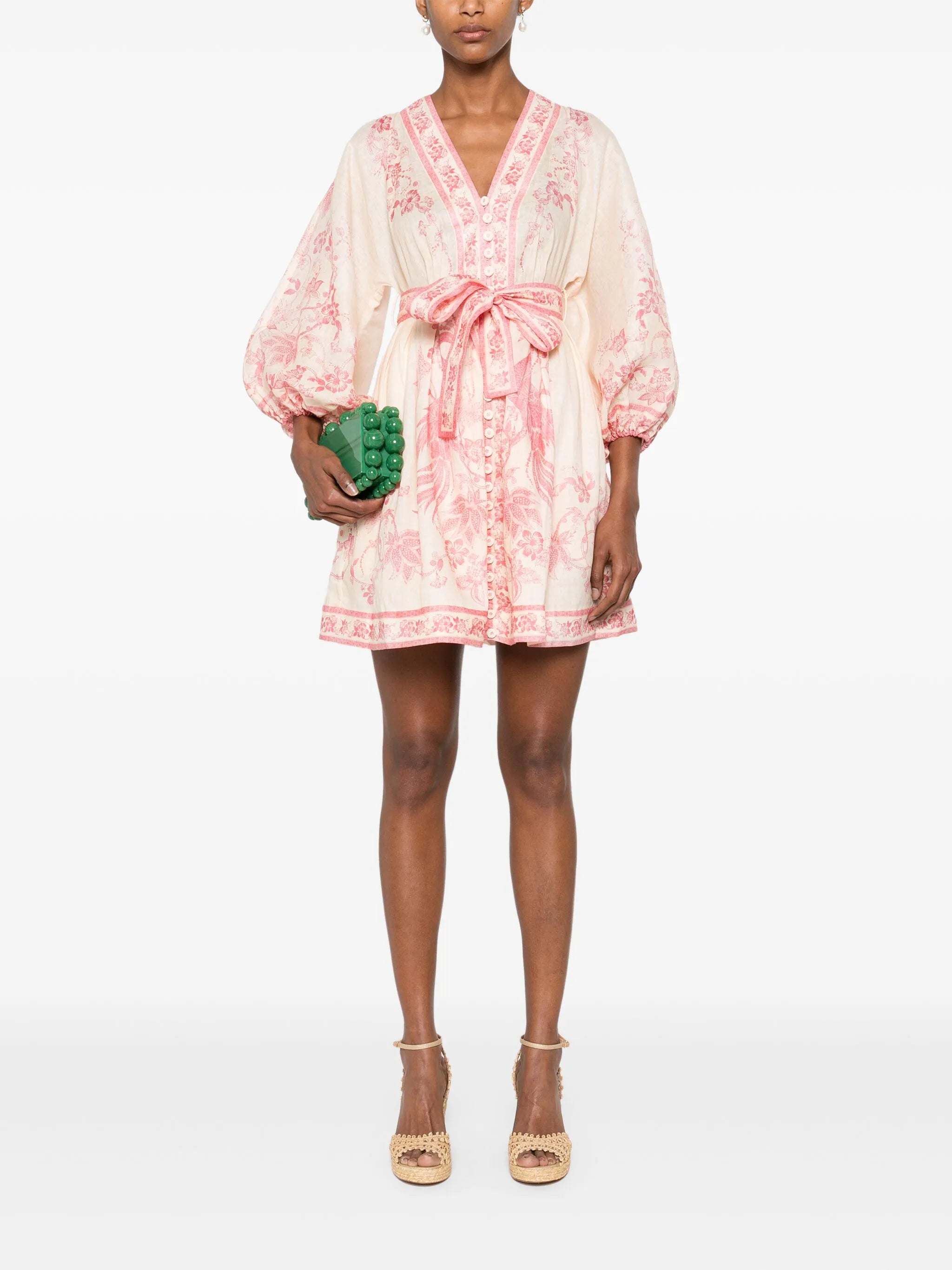 Lucky linen mini dress