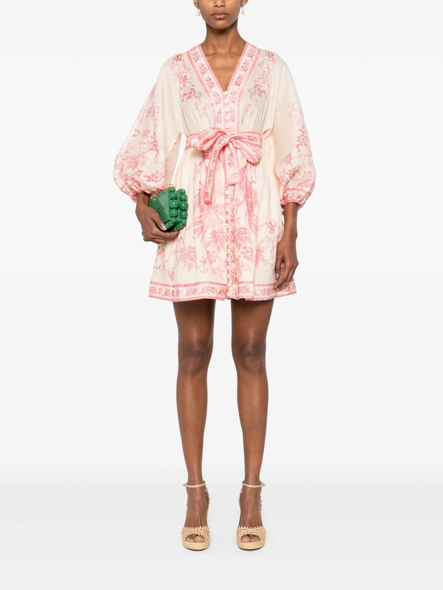 Lucky linen mini dress