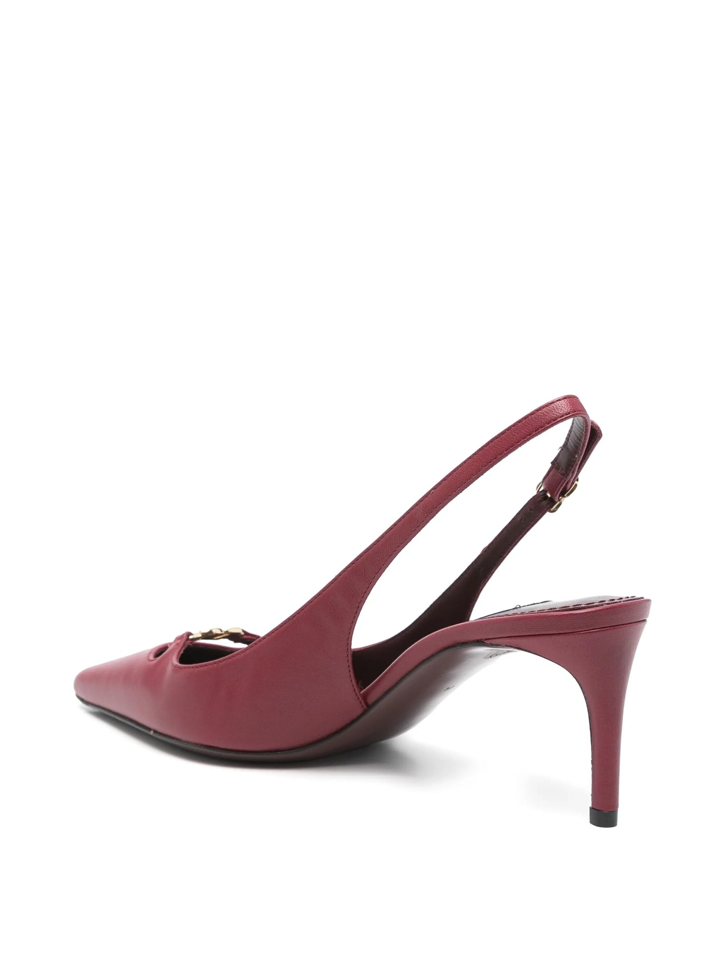60mm leather slingback pumps