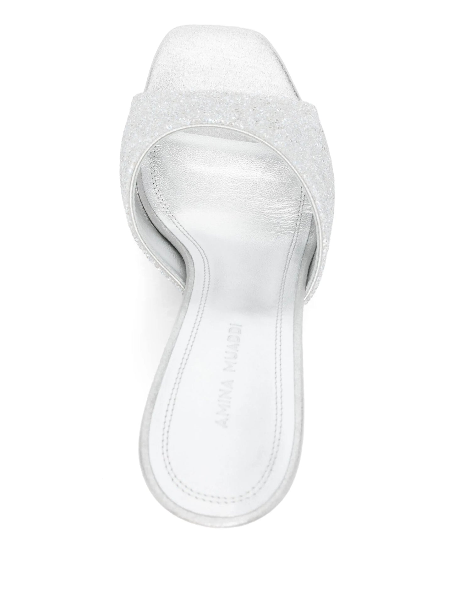 95mm leather heeled sandals