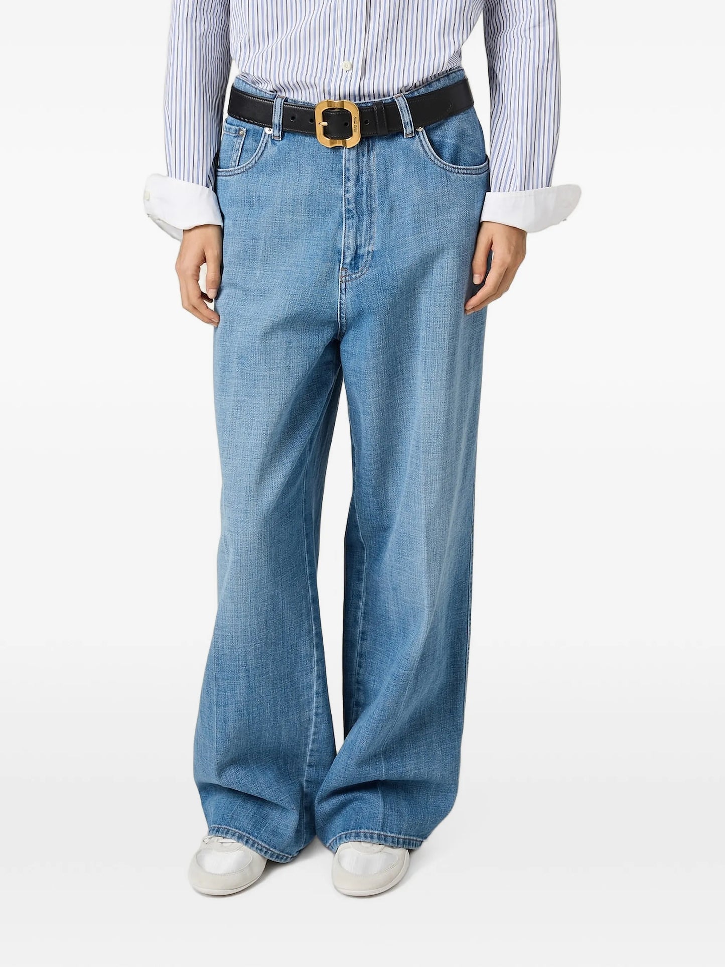 logo-appliqué jeans