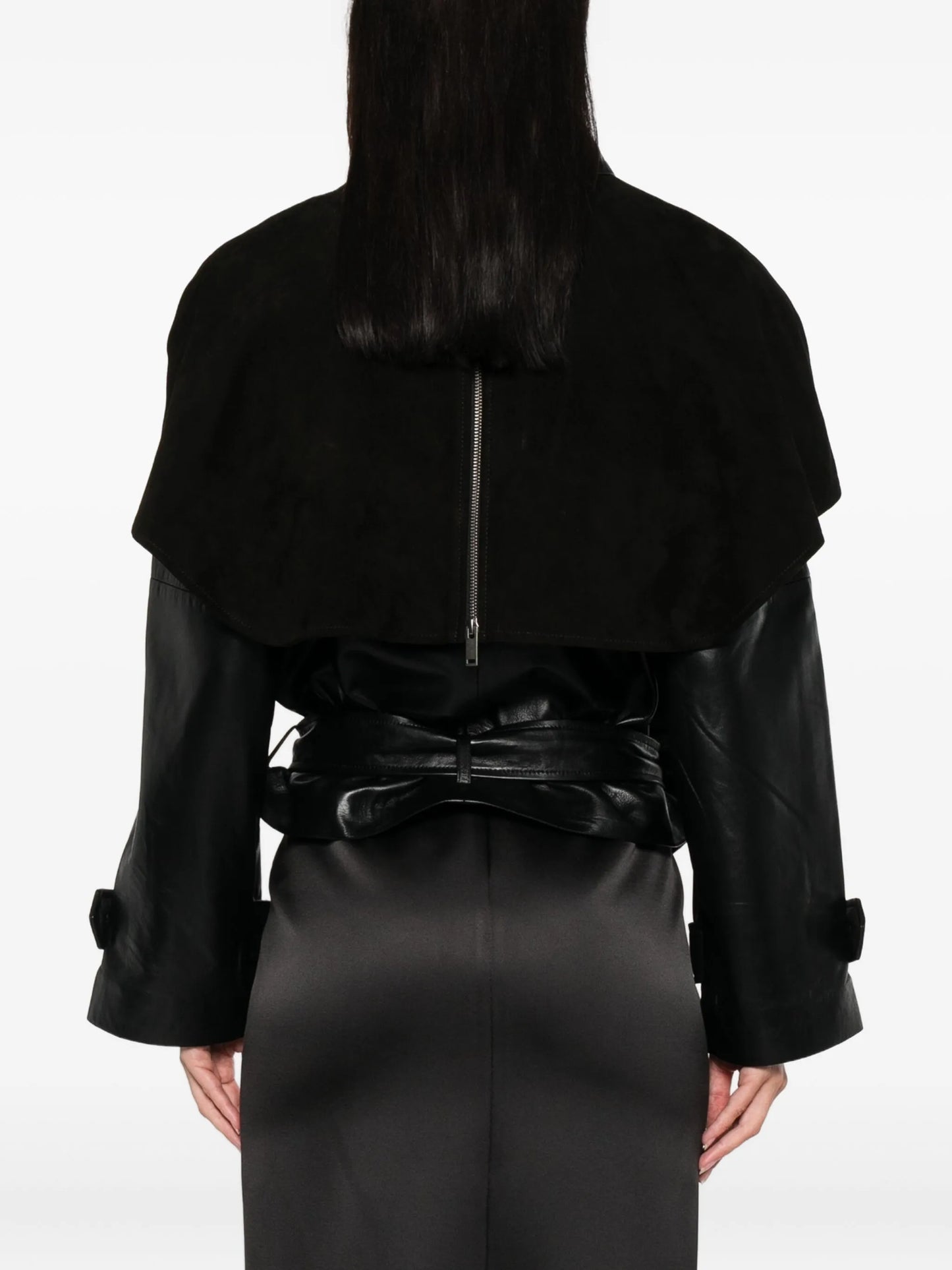 Rose leather jacket