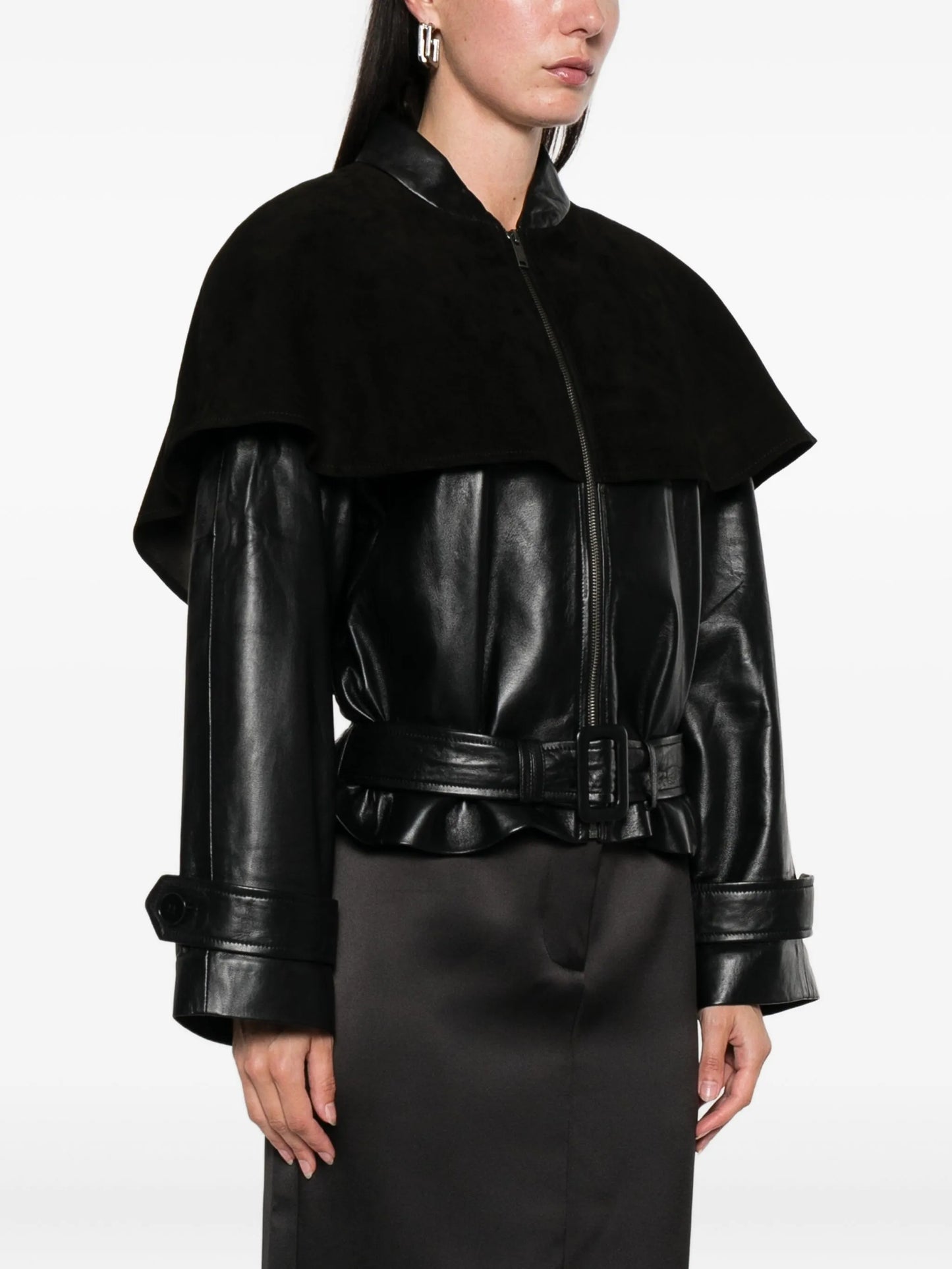 Rose leather jacket