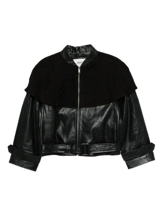 Rose leather jacket