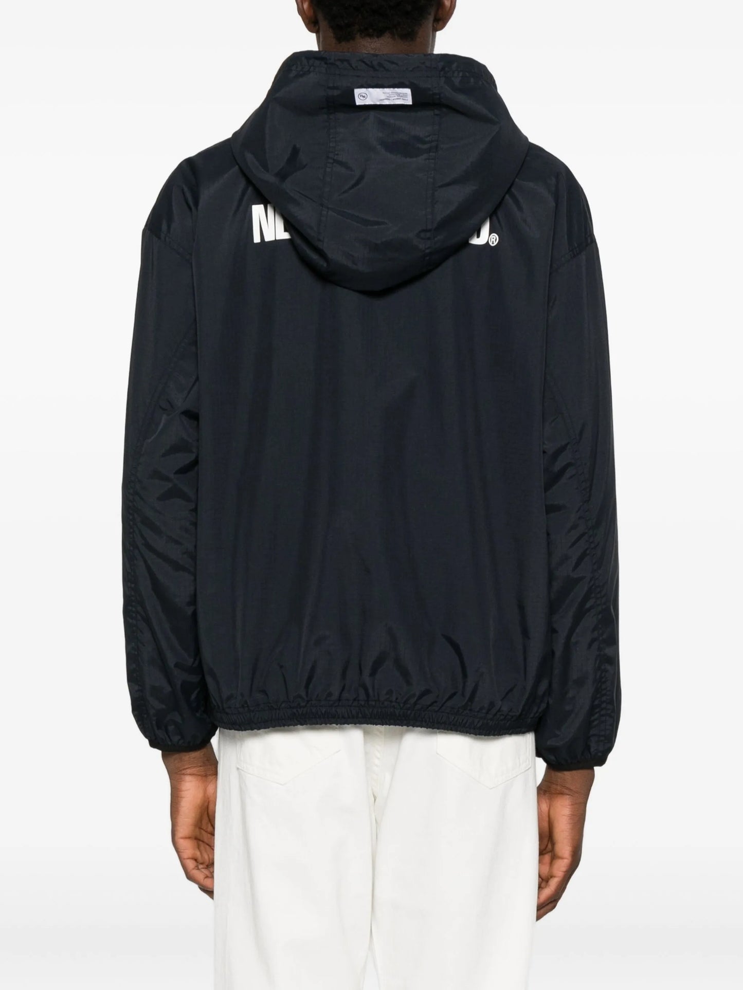 logo-print hooded jacket