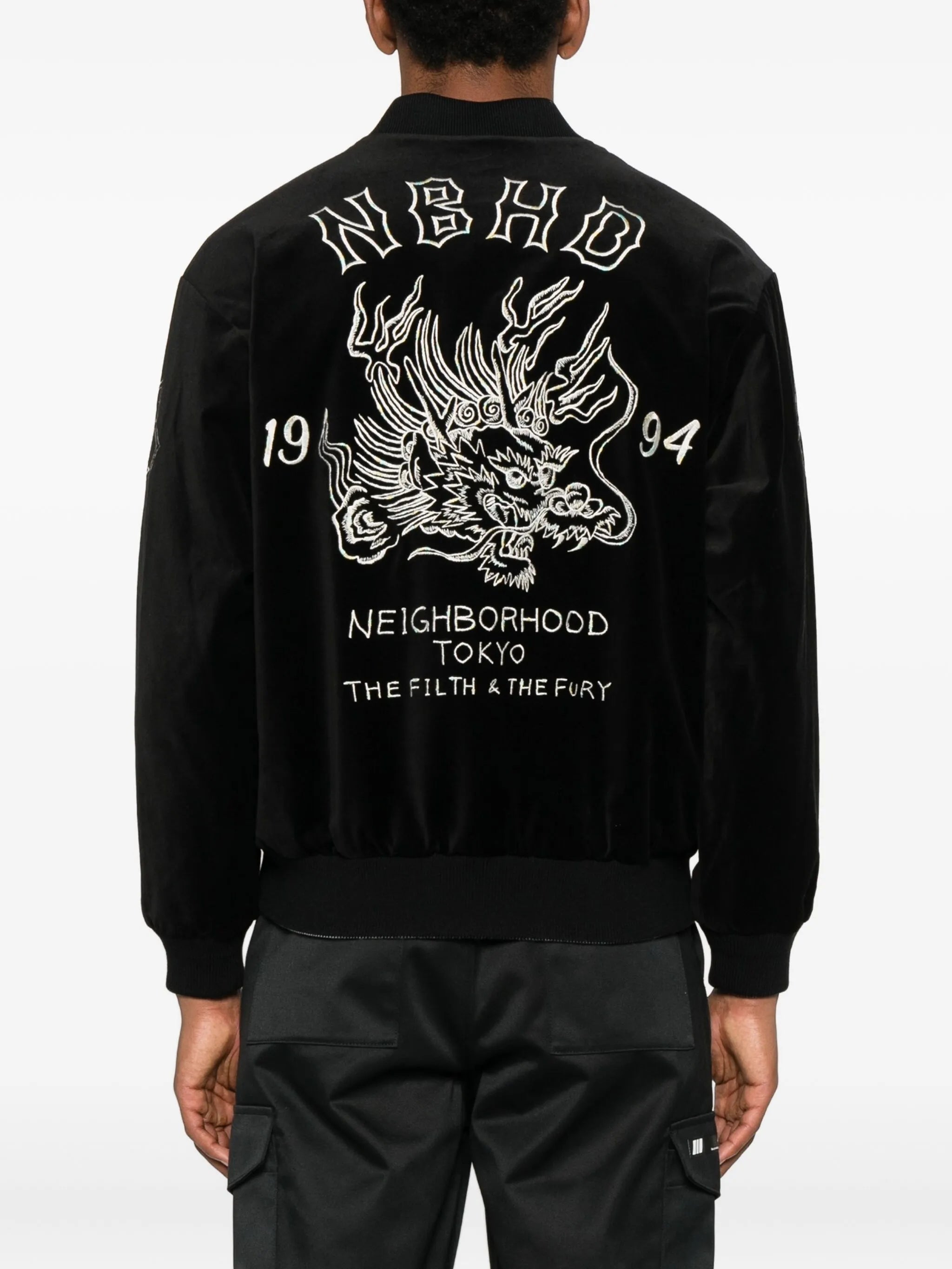 Souvenir embroidered bomber jacket